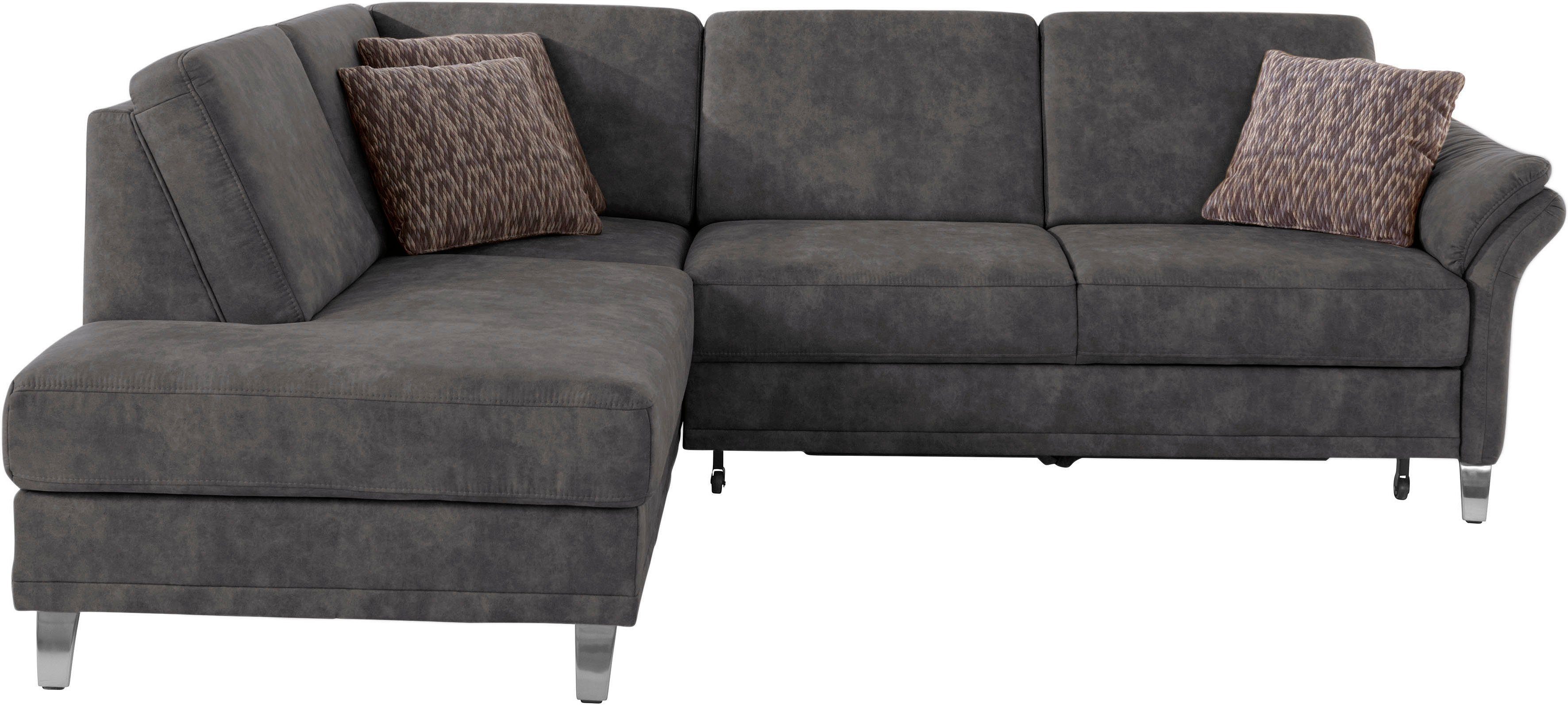 sit&more Hoekbank Clio L-vorm naar keuze met slaapfunctie en bedkist, met binnenvering
