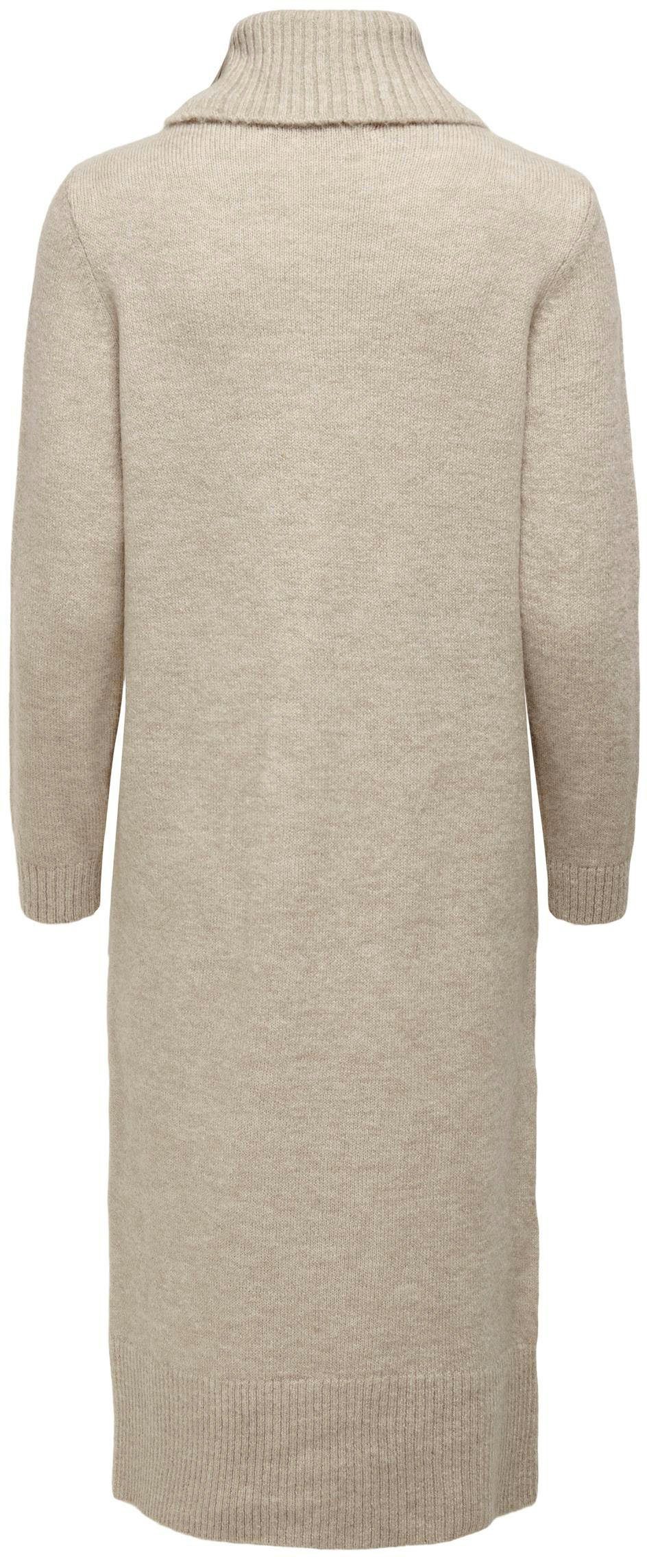 Only Gebreide jurk ONLBRANDIE L/S ROLL NECK DRESS