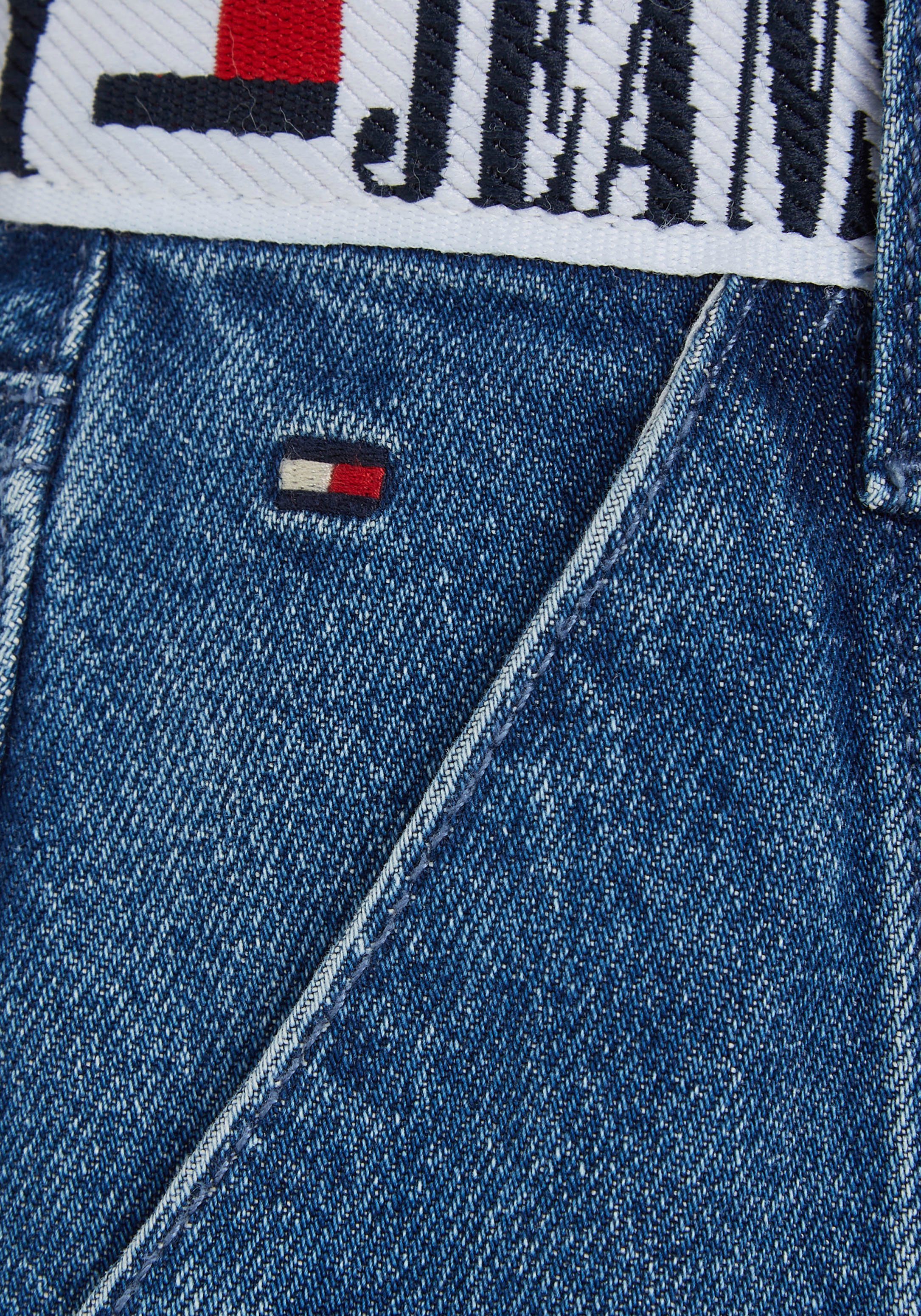 Tommy Hilfiger Jeans rok MONOTYPE TAPE SKIRT Webrok met Tommy Hilfiger logotape