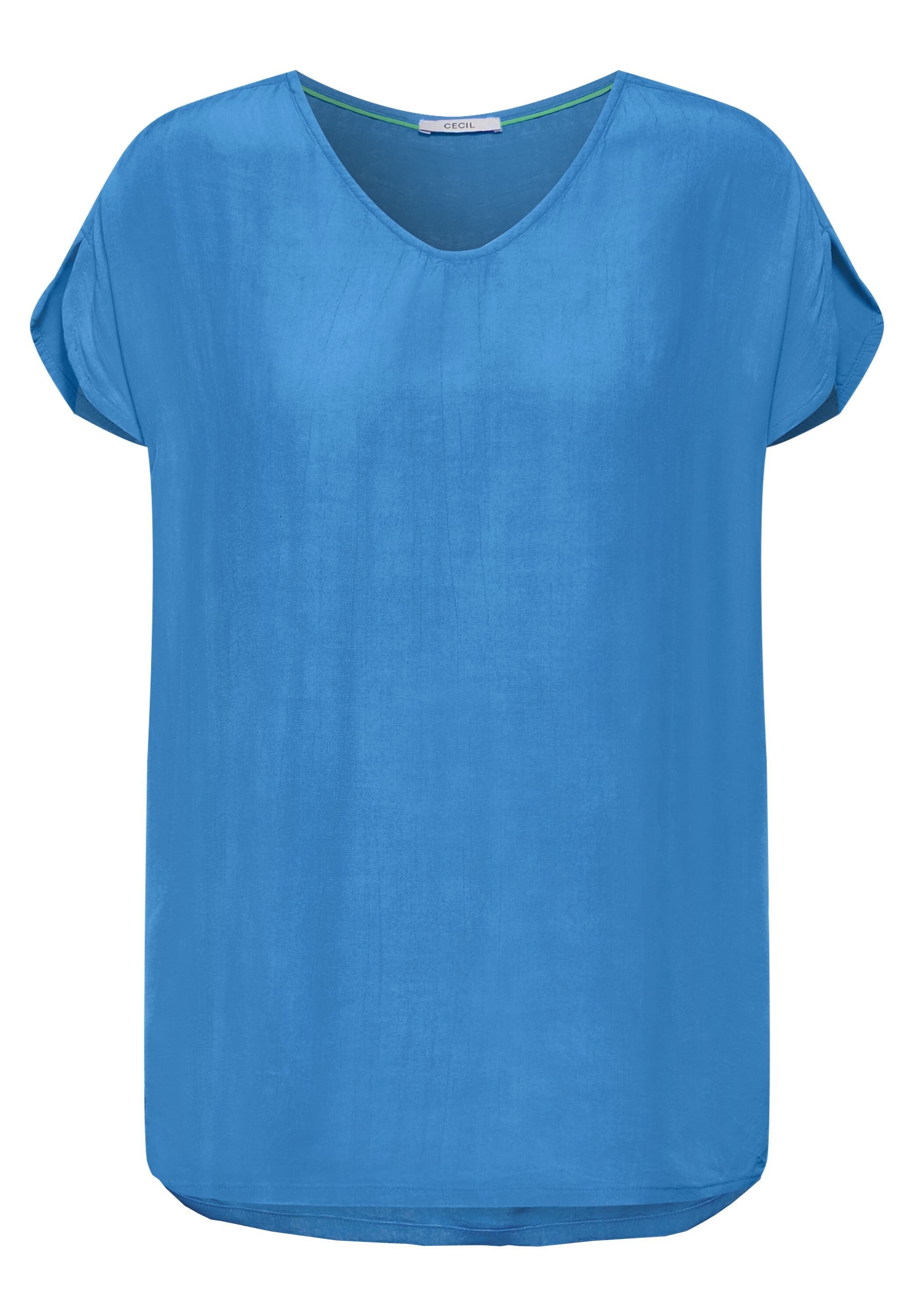 Cecil Blouse met korte mouwen met splitjes