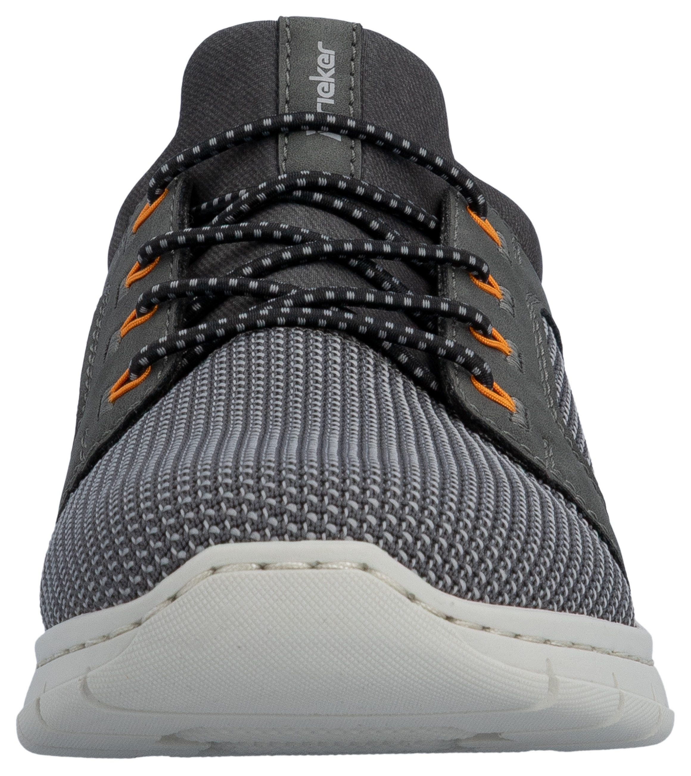 Rieker Slip-on sneakers Instapper, halfhoge schoen, vrijetijdsschoen met elastiek, om in te stappen