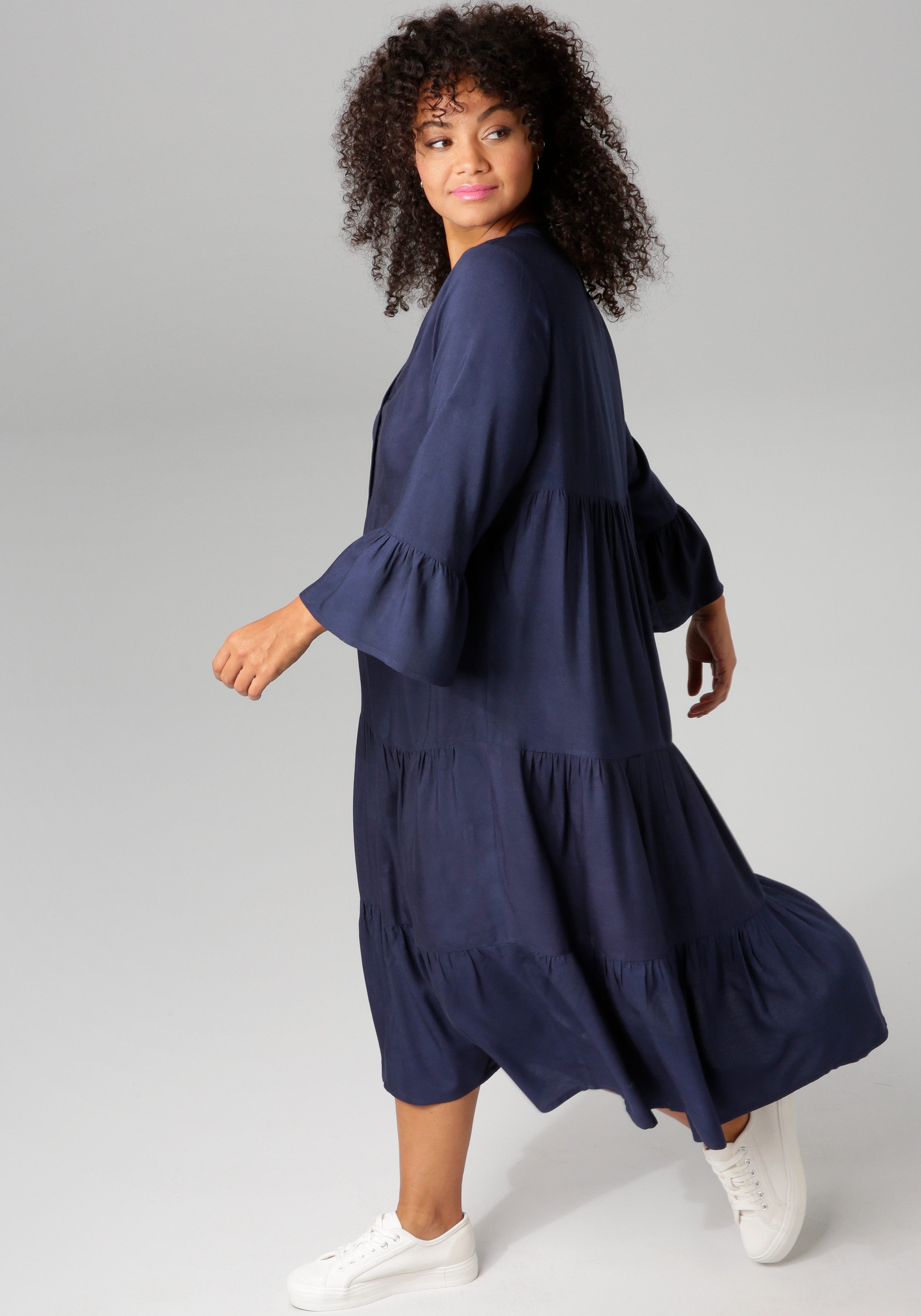 Aniston PLUS Midi-jurk In trendy kleuren - NIEUWE COLLECTIE