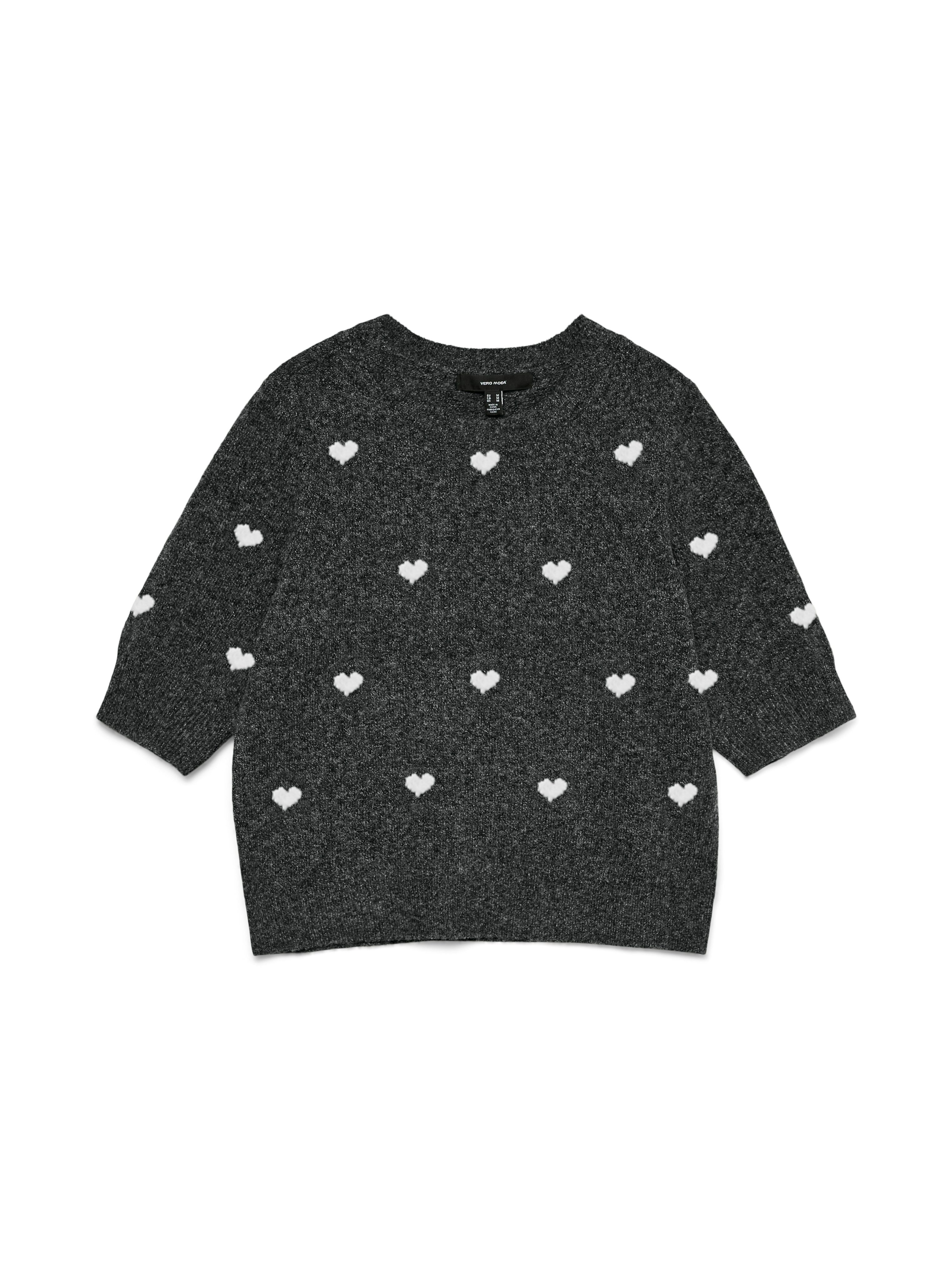 Vero Moda Trui met korte mouwen VMDOFFY INTARSIA 2/4 O-NK PULLOV GA NOOS