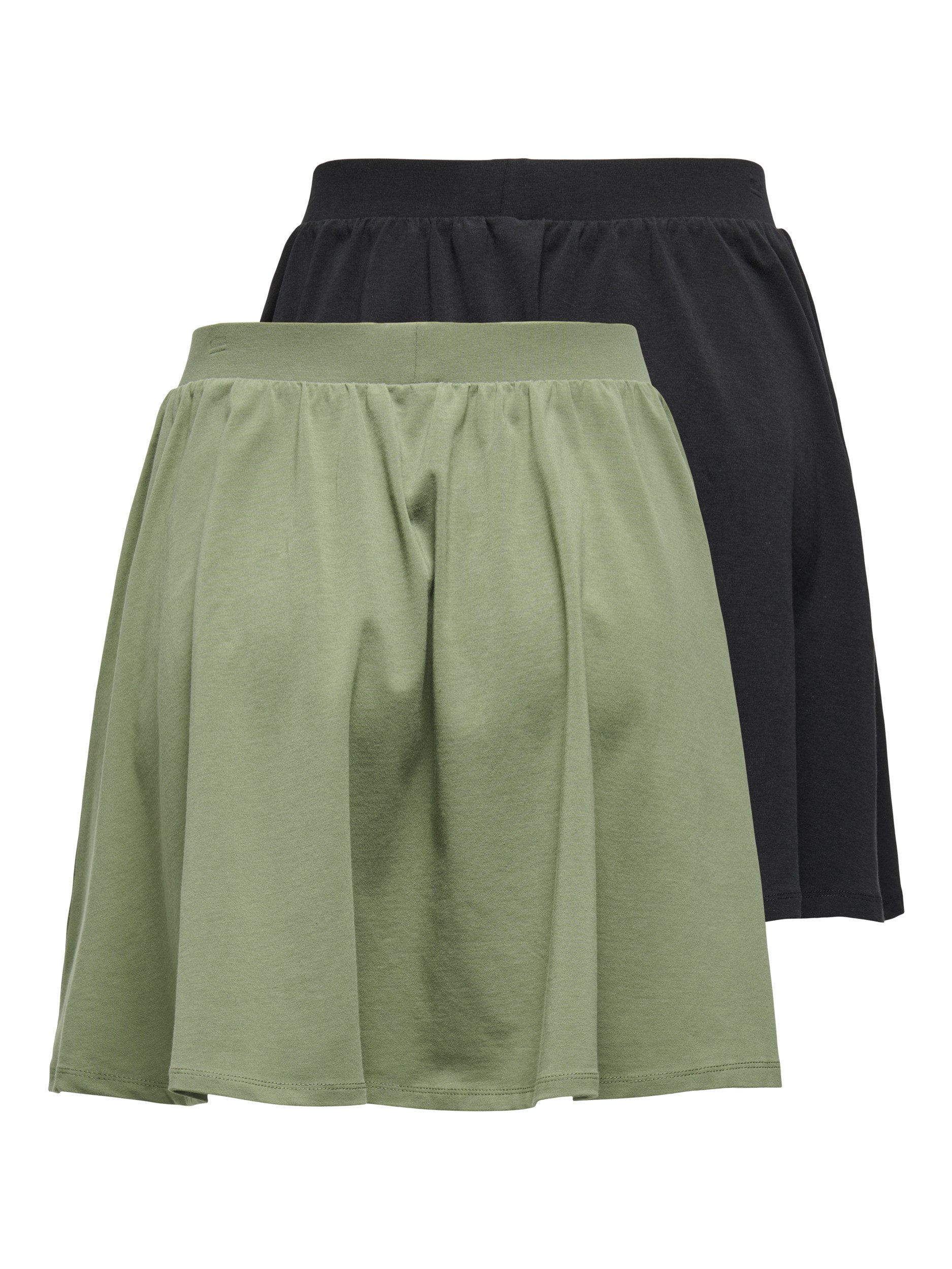 Only Minirok ONLLIVE LOVE SKATER SKIRT 2 PACK CS JRS (2-delig, Set van 2)