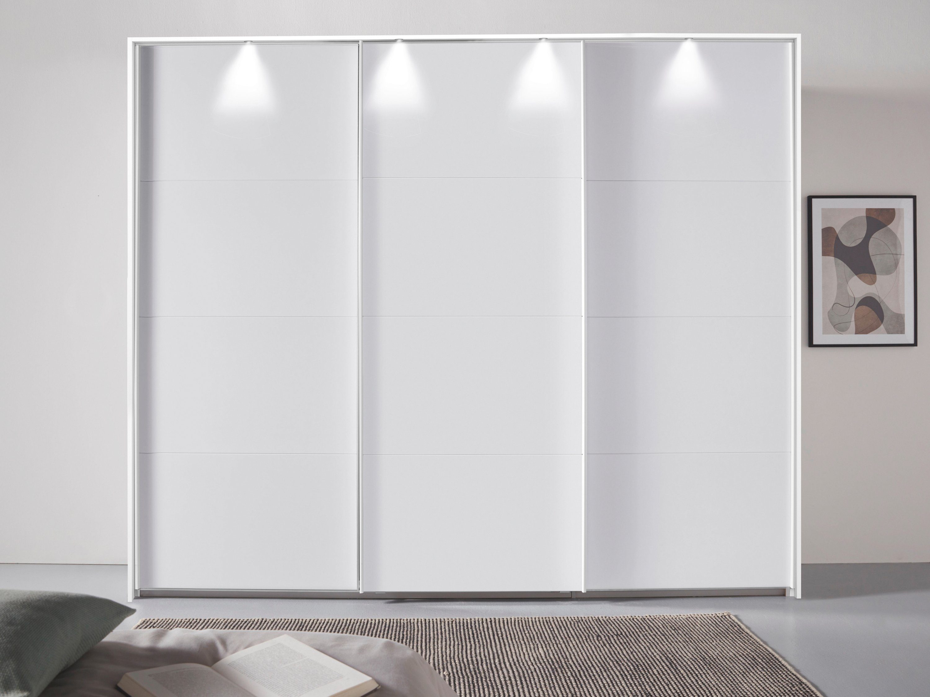 rauch Zweefdeurkast Oteli incl. passe-partout optioneel met verlichting