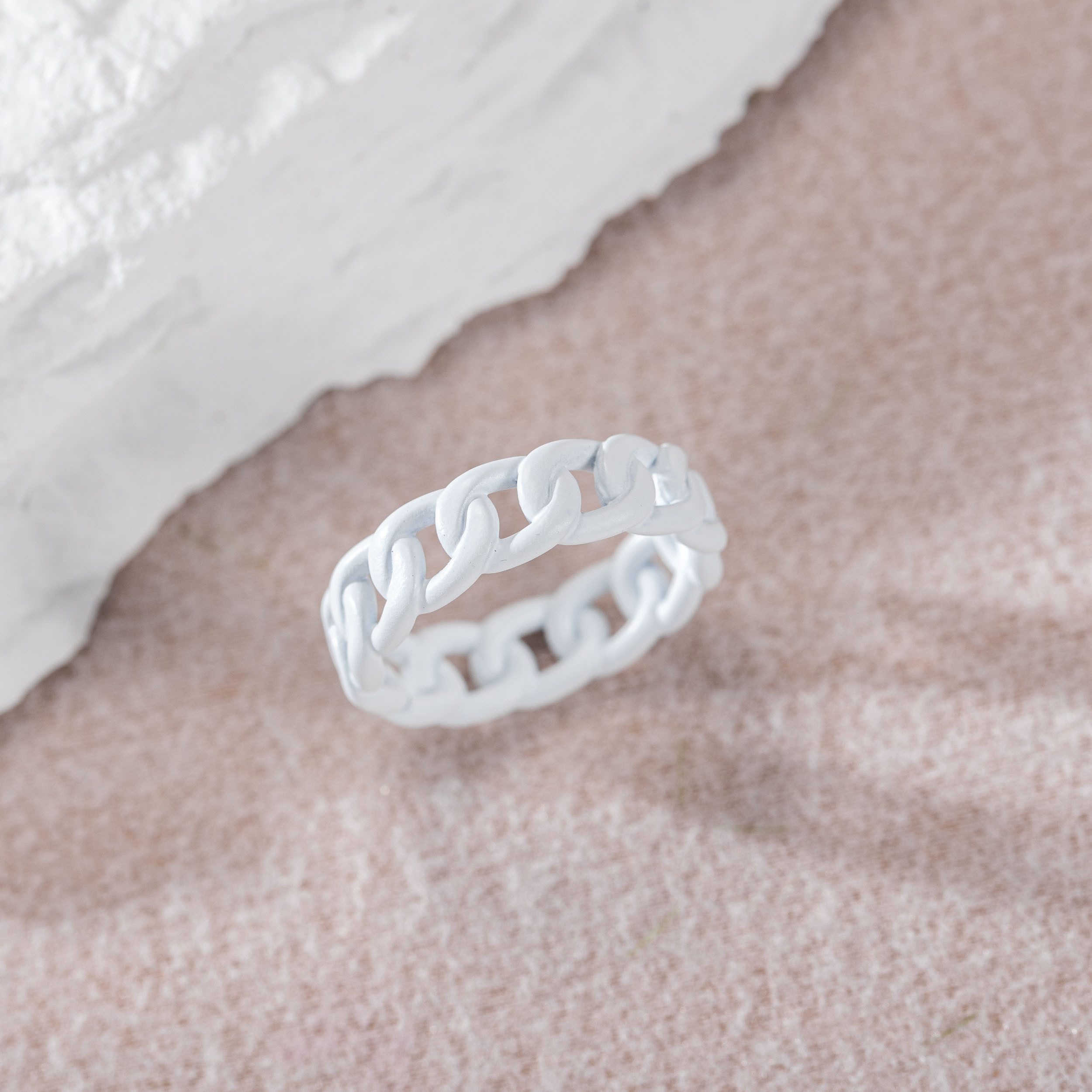 Firetti Ring Sieraad cadeau roestvrij staal ring damesring herenring schakelketting kleur