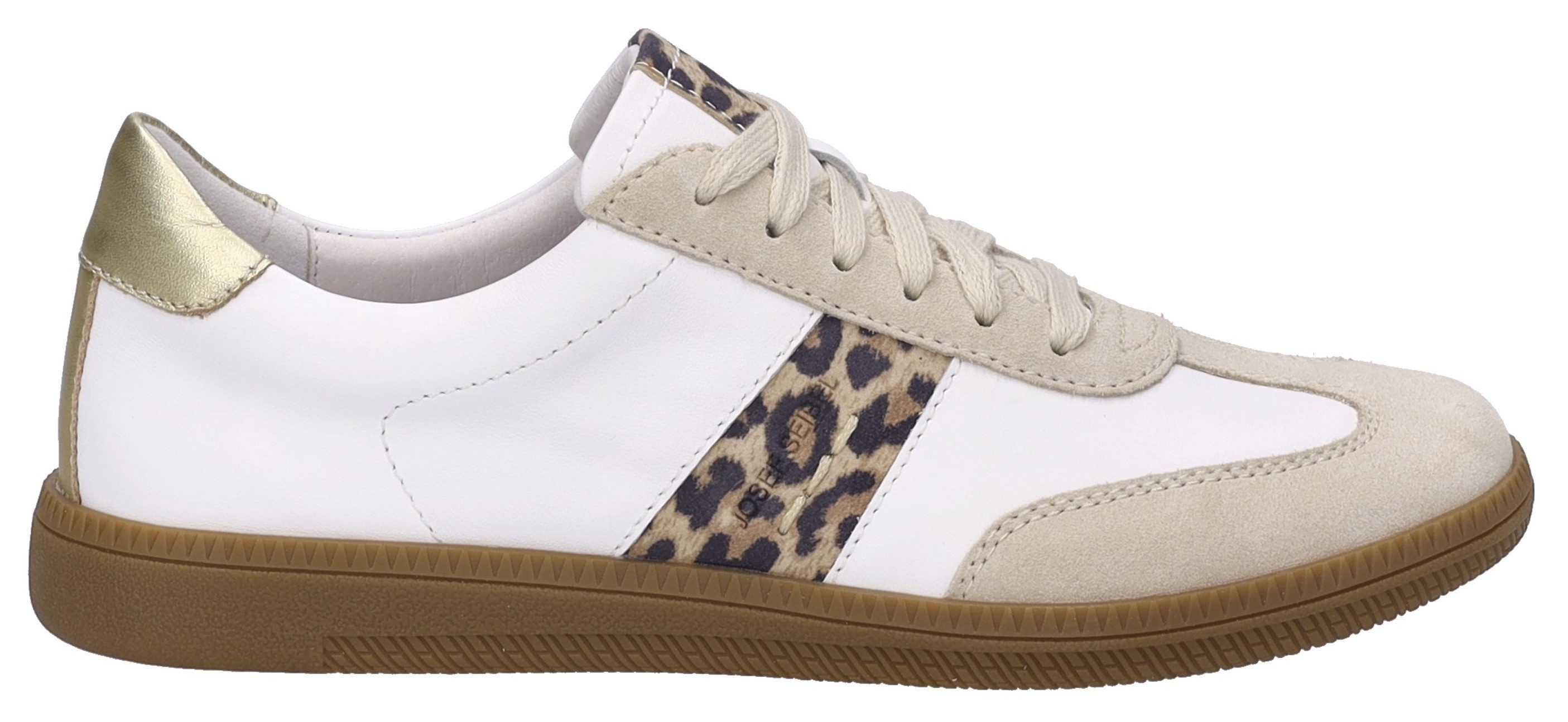Josef Seibel Sneakers Joleen 03 , retro sneaker, veterschoen, comfort-schoen met leeuw-patroon