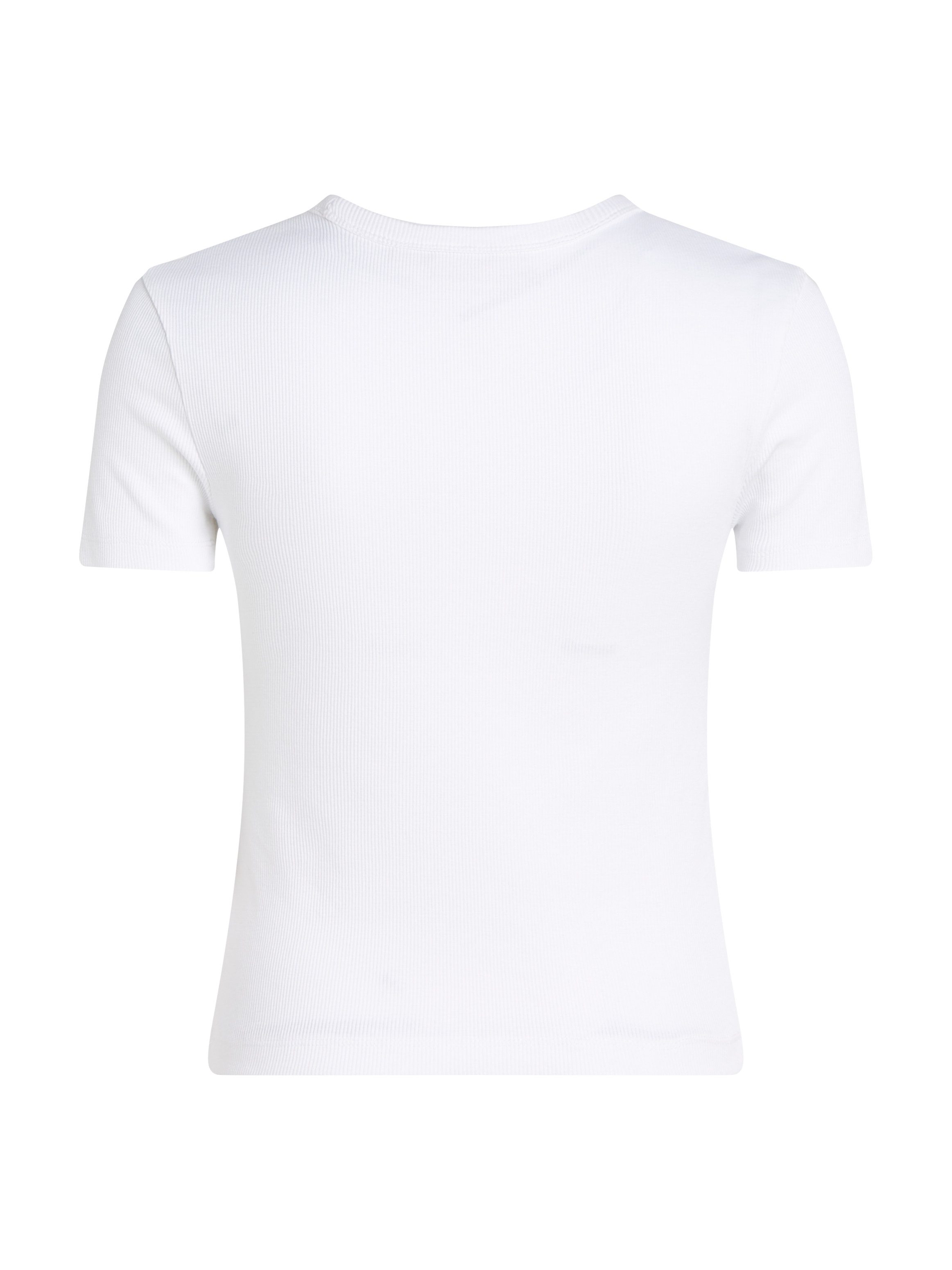 Calvin Klein T-shirt WOVEN LABEL RIB FITTED TEE