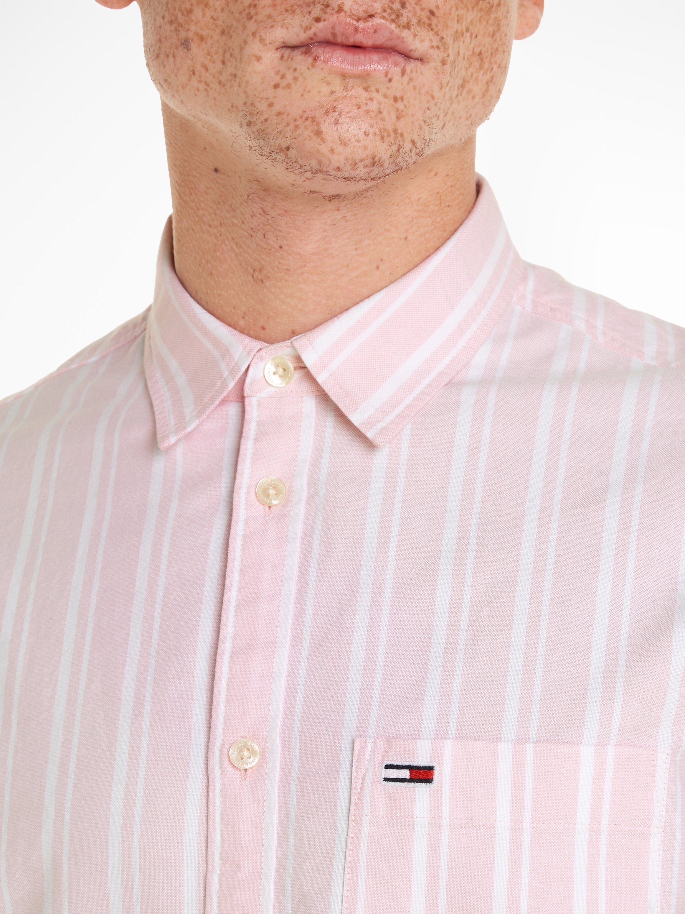 TOMMY JEANS Overhemd met lange mouwen TJM REG OXFORD STRIPE SHIRT