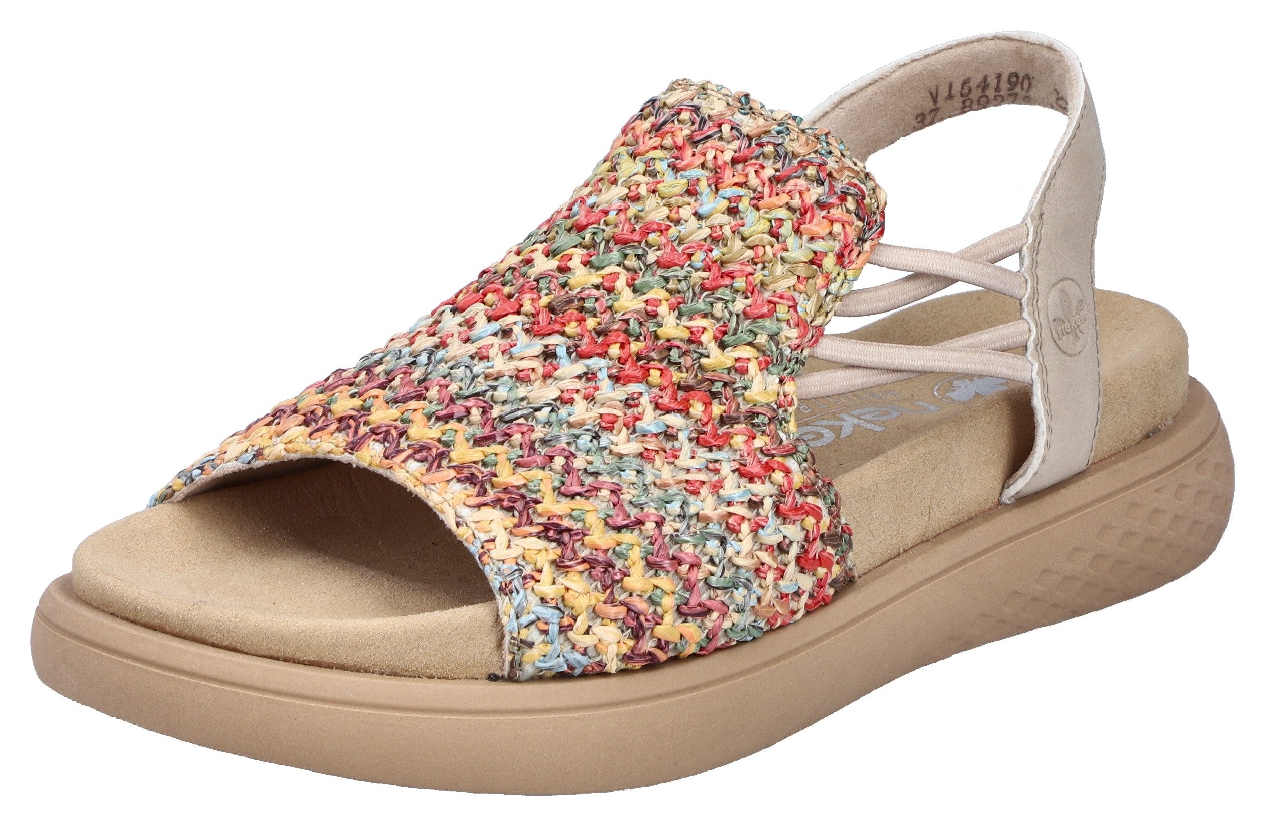 Rieker Plateausandalen dames sandalen met plateau maat 36 beige