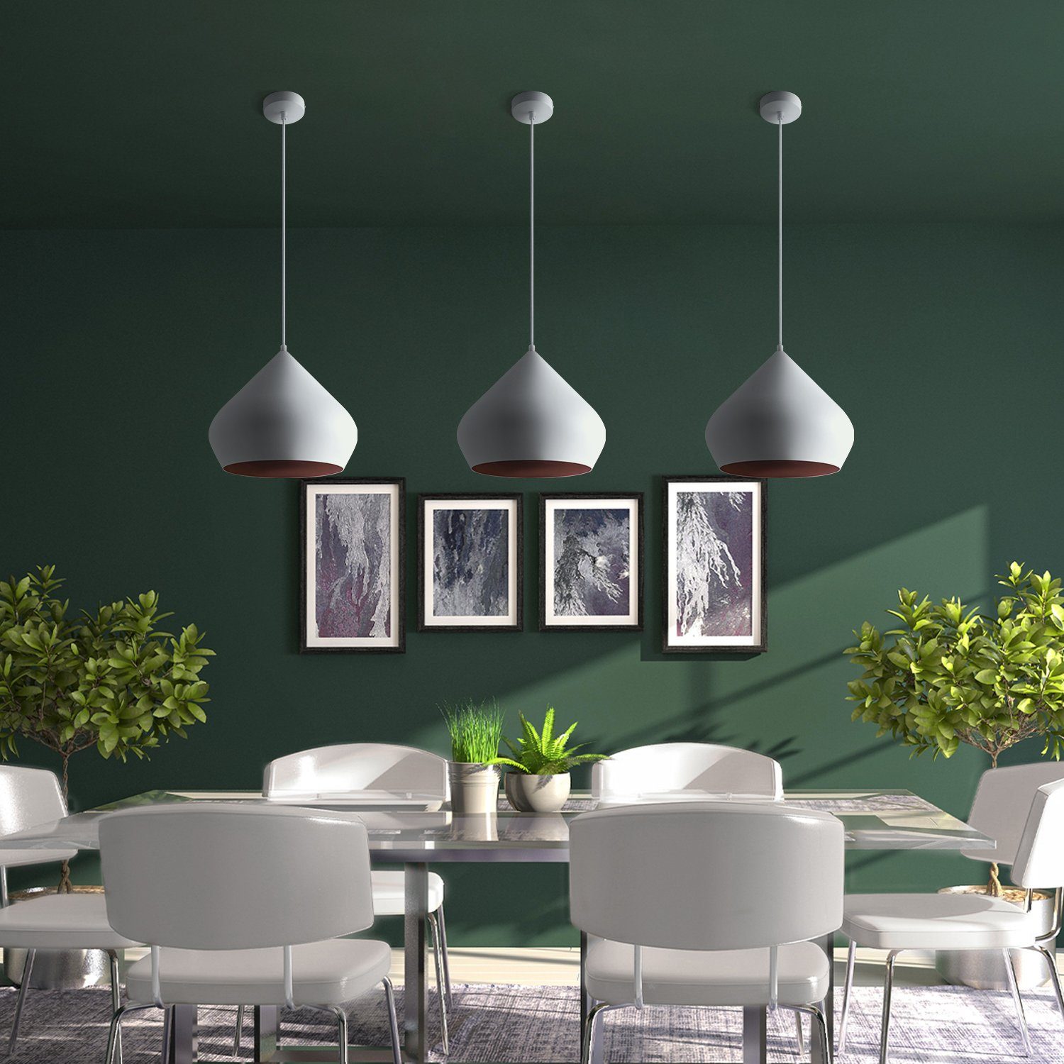 Paco Home Hanglamp Alex Keukenlamp hanglamp eetkamer Eettafellamp Industrial Ø38cm