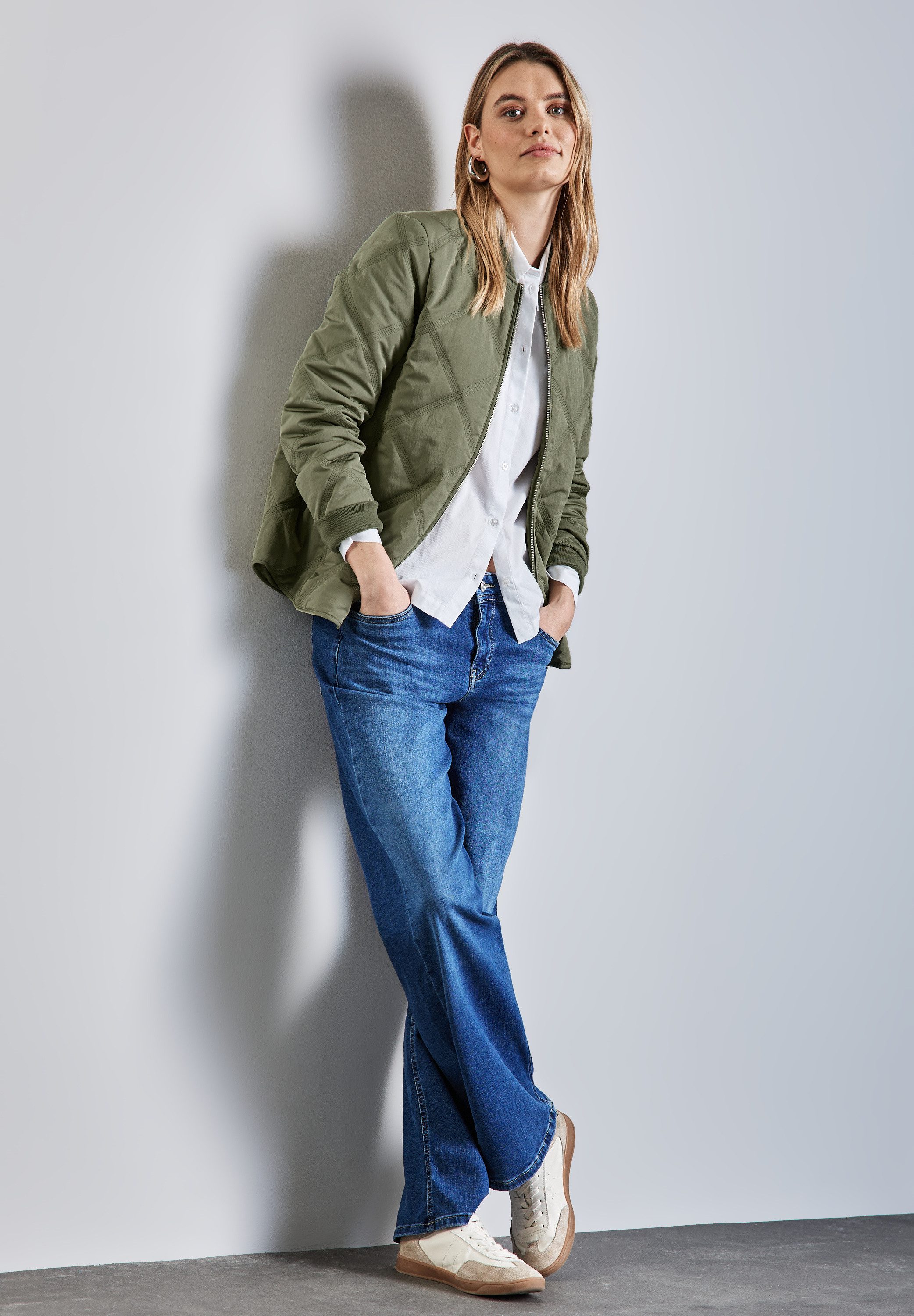 STREET ONE Blouson met diamantvormig stiksel