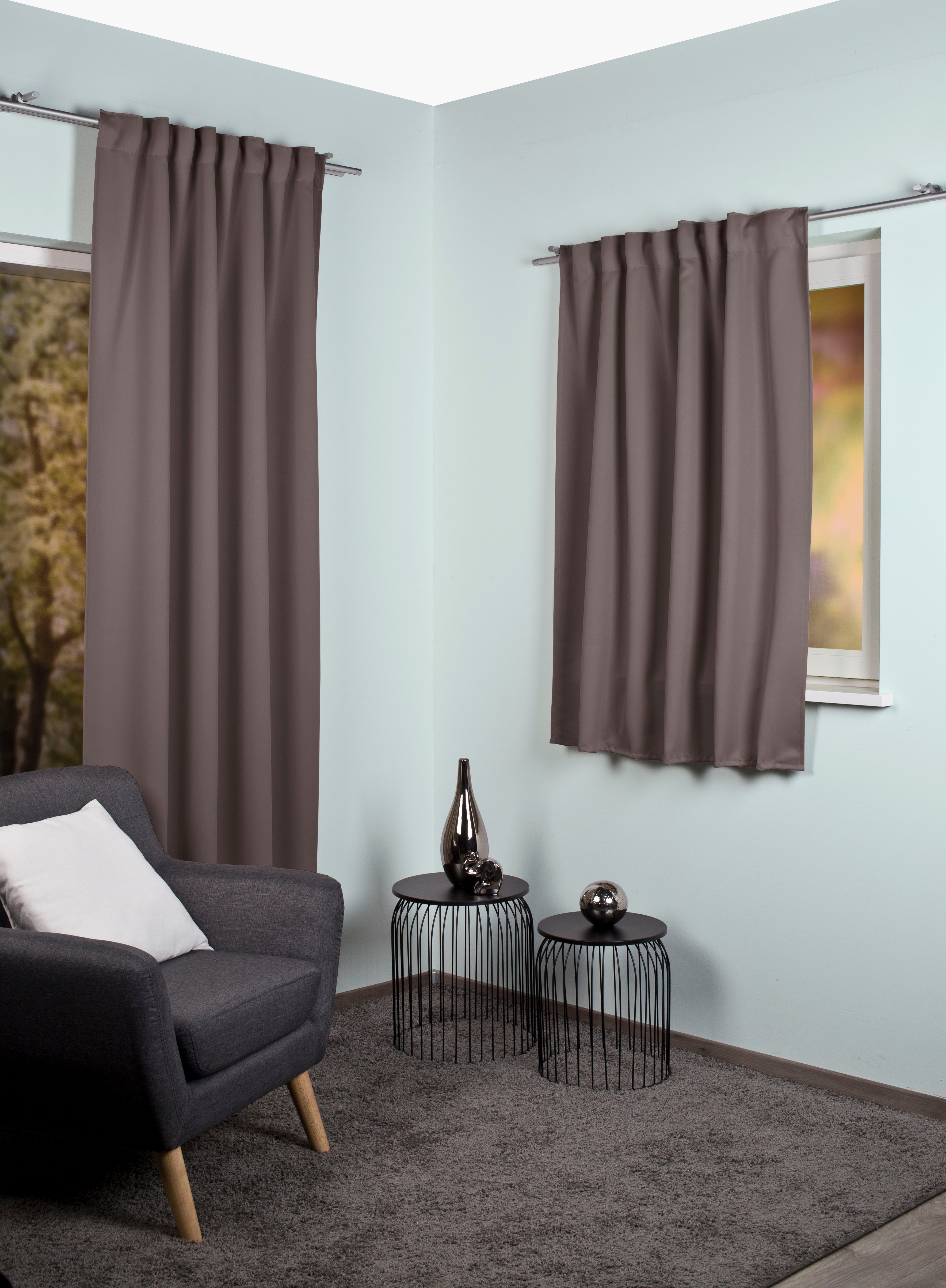 Home Basics Gordijn Blacky Kombibandschal BLACKY uni (1 stuk)