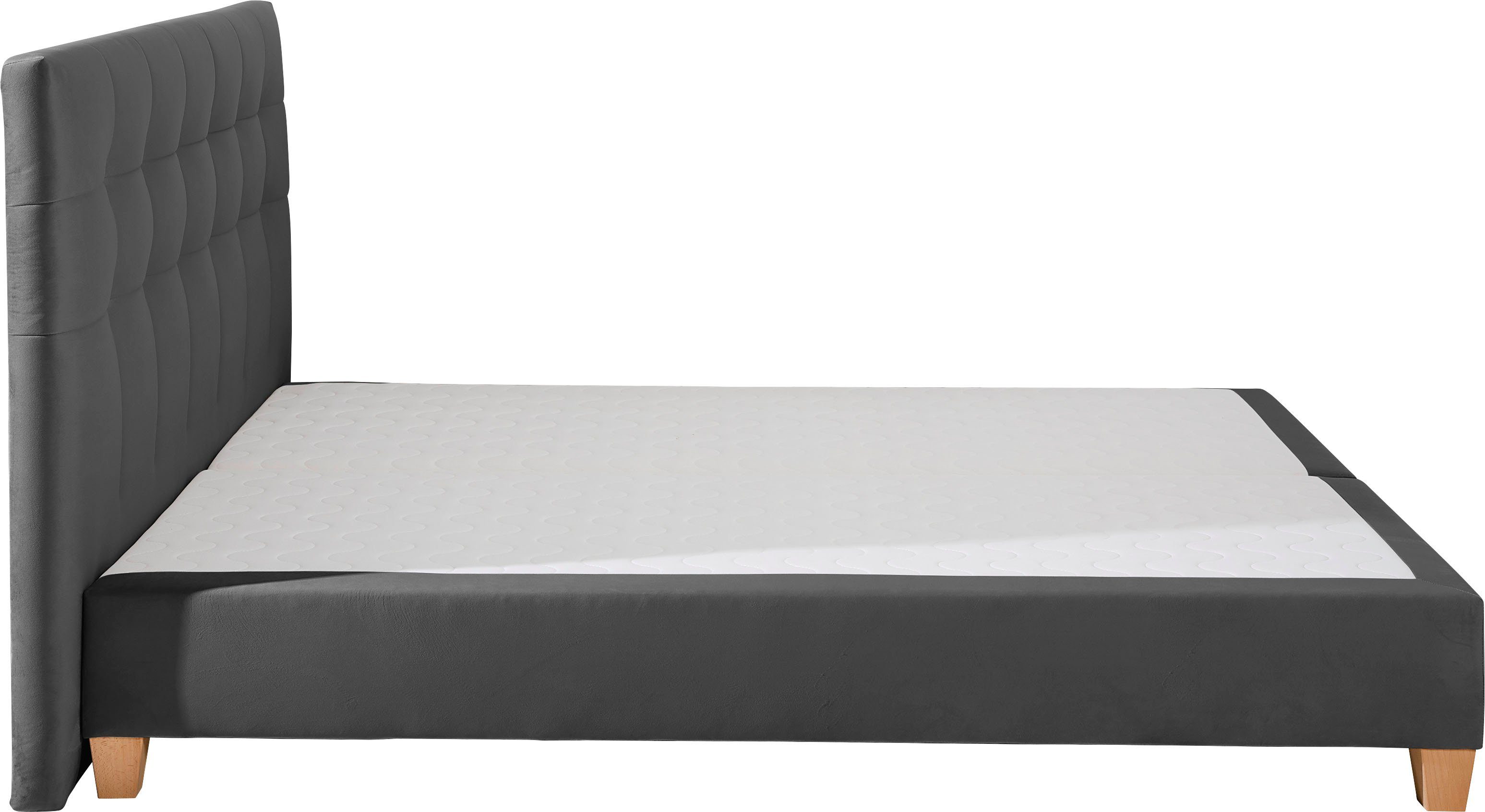 Home affaire Boxspring Moulay incl. topmatras, in extra lang 220 cm, 3 hardheden, ook in h4