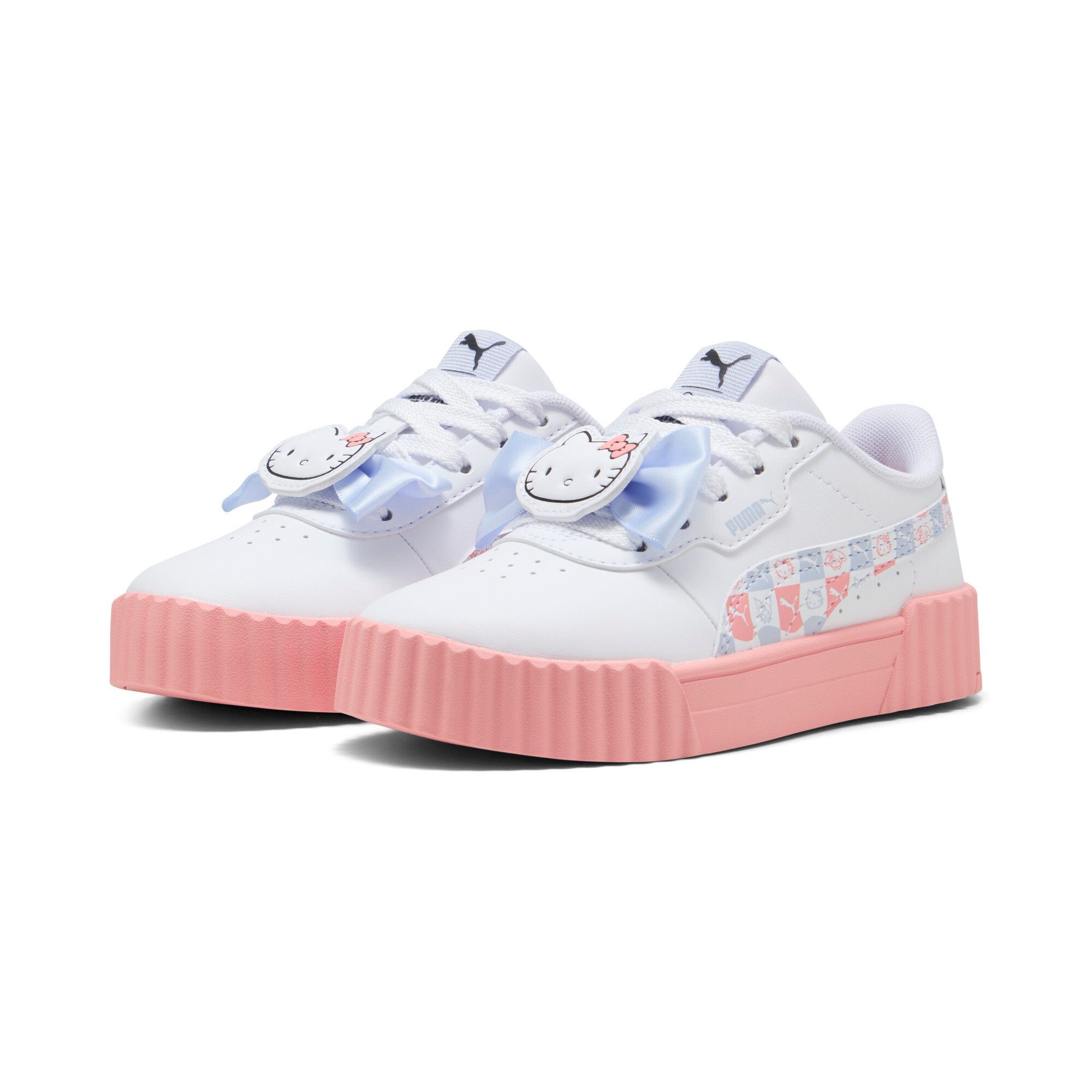 PUMA Sneakers CARINA 3.0 HK&FR PS meisjes lage sneakers maat 35 wit