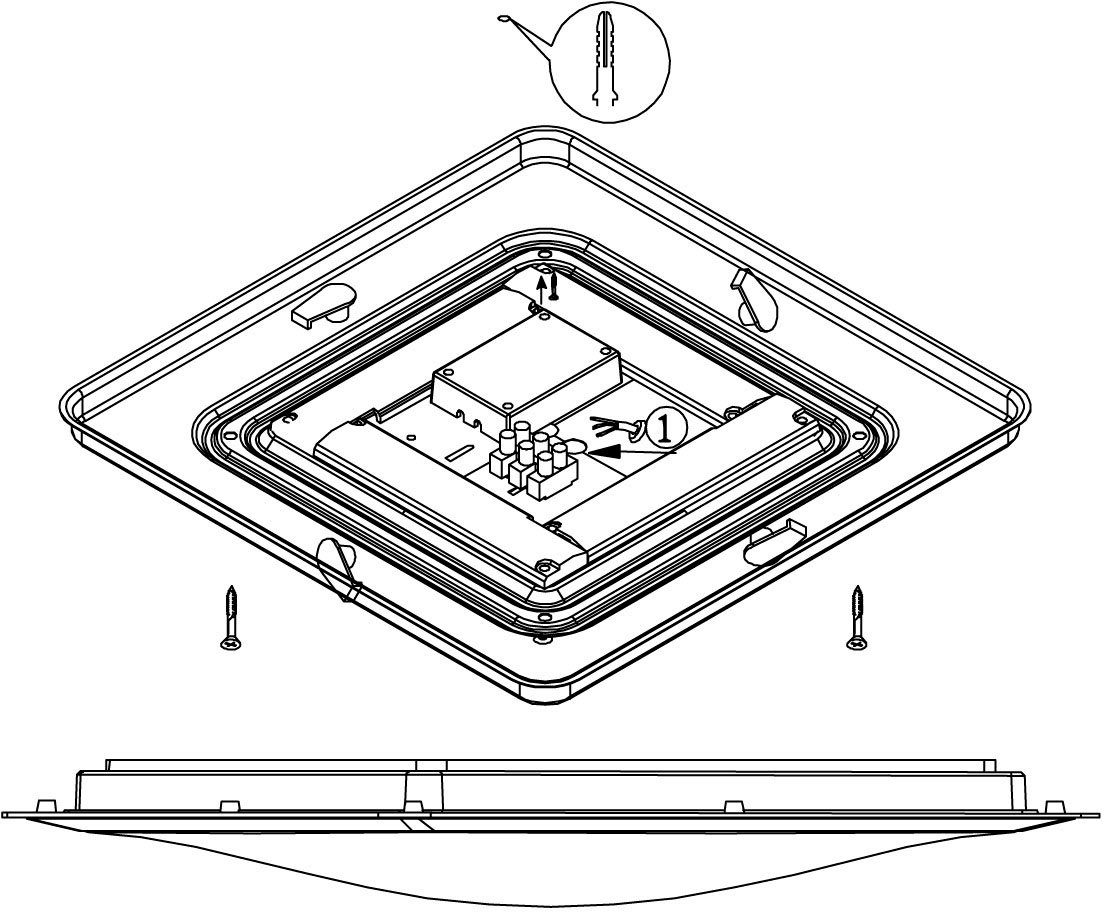 EGLO Plafondlamp COMPETA 1 (1 stuk)