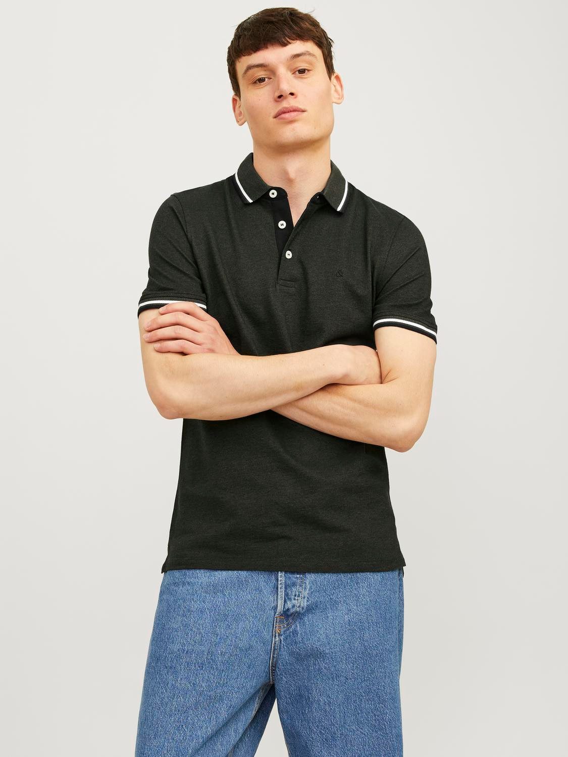 Jack & Jones Poloshirt JJEPAULOS POLO SS 2PK MP NOOS (2-delig, Set van 2)