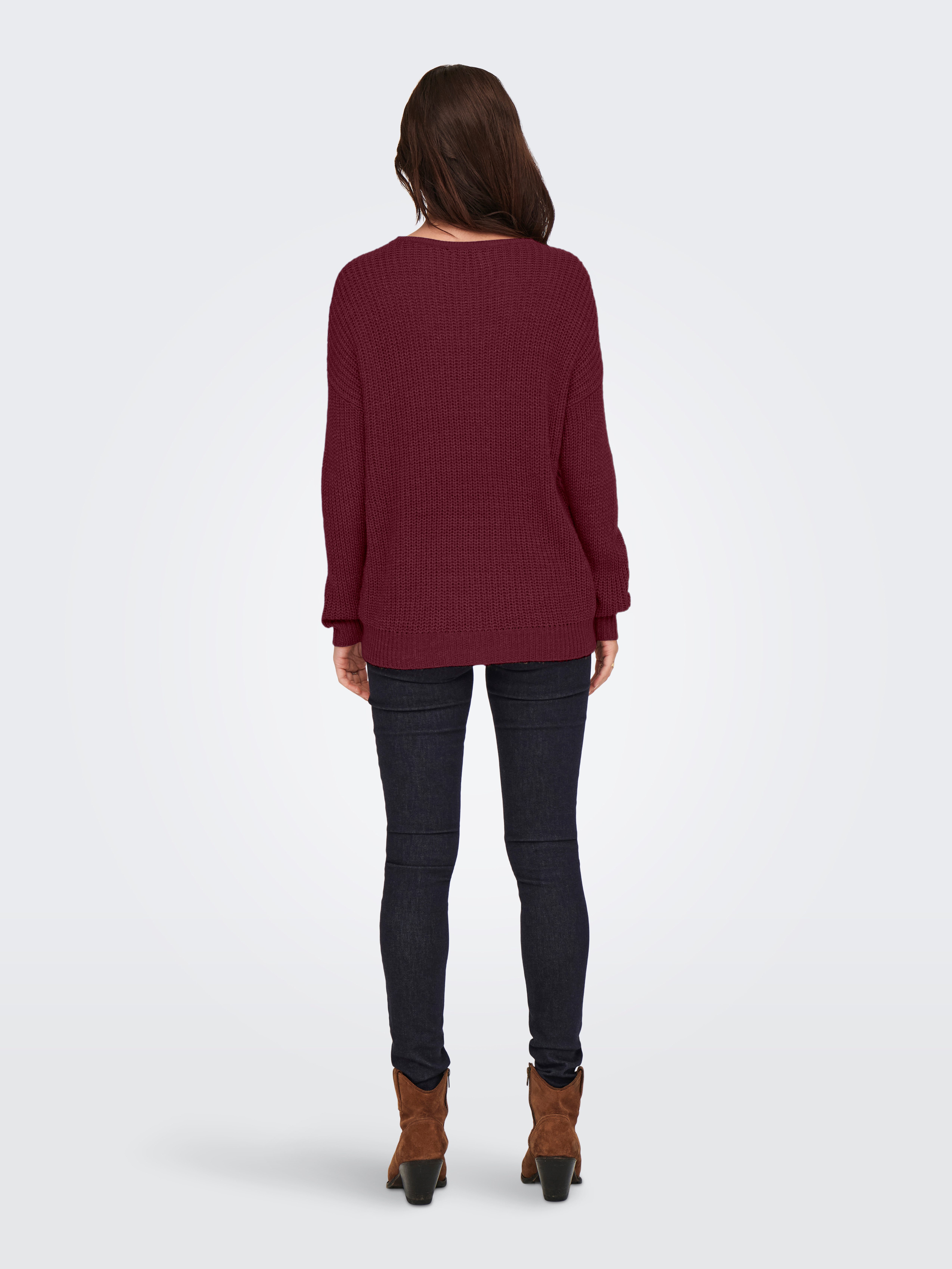JDY Gebreide trui JDYNEW MEGAN L/S PULLOVER KNT NOOS