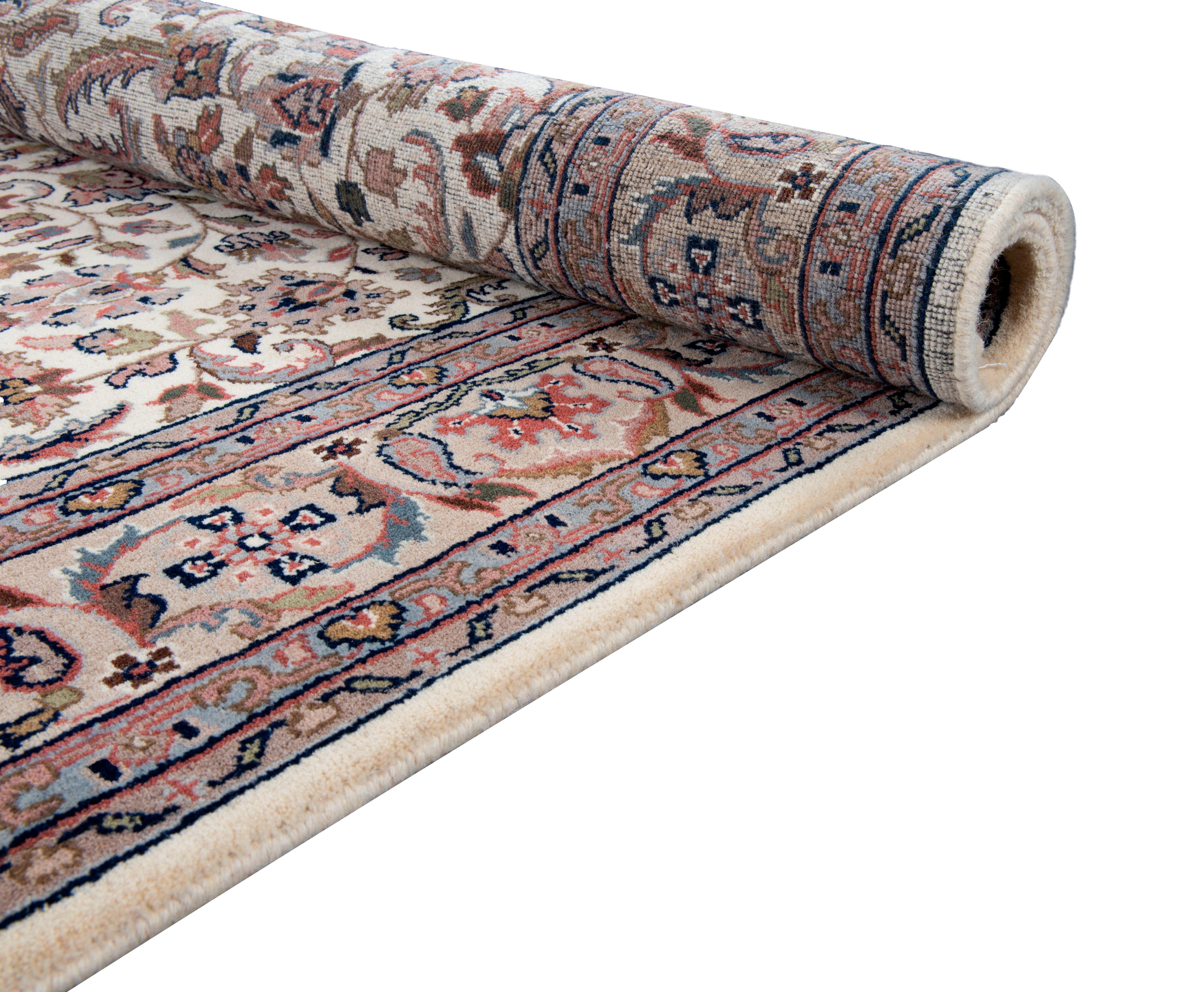 THEKO Oosters tapijt Benares Isfahan zuivere wol, met de hand geknoopt, met franje
