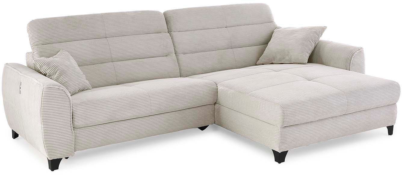 Jockenhöfer Gruppe Hoekbank Double One met 2 x 120 cm brede, elektrisch verstelbare relaxfuncties