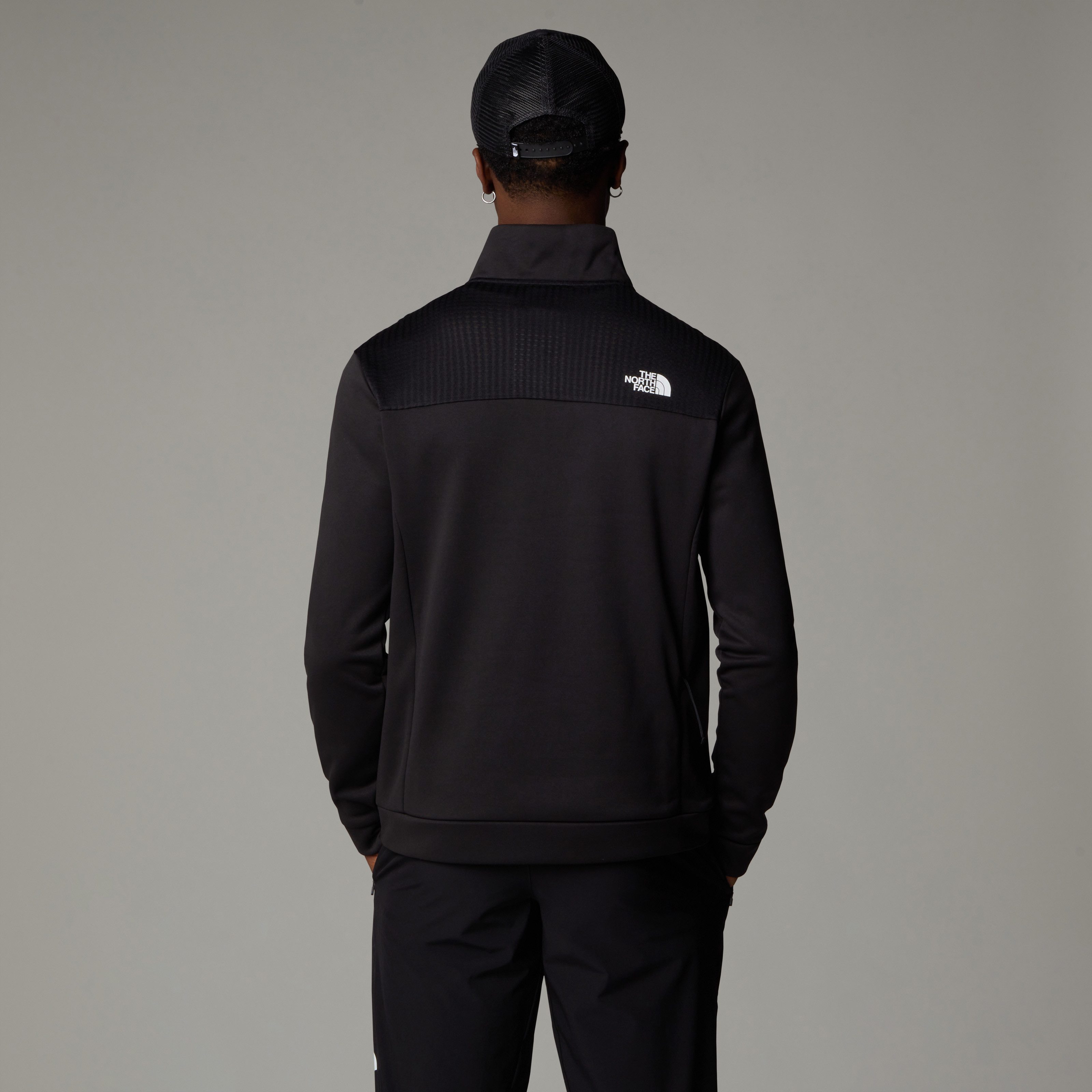 The North Face Sweatshirt Mountain Athletics fleece met 1/4 lange rits voor heren (1-delig)