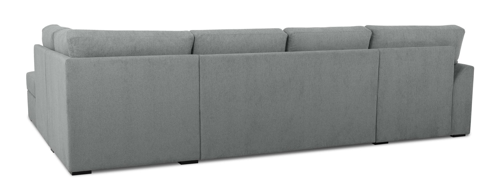Home affaire Zithoek Citry Breedte 309 cm, chenille, bedfunctie, bedlade, U-vorm