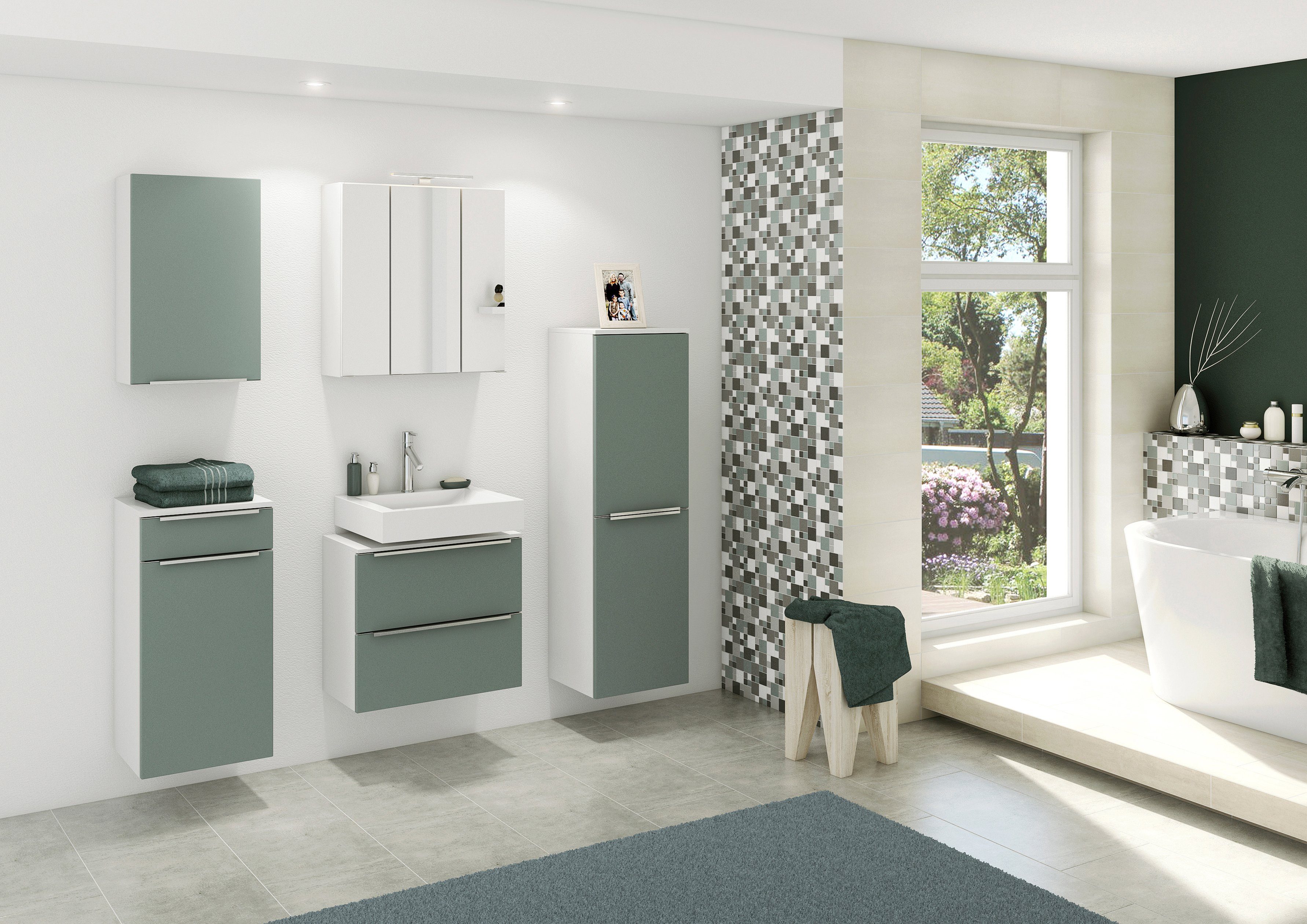 welltime Hangend kastje Matera Breedte 40 cm, met hoogwaardige matte MDF-fronten