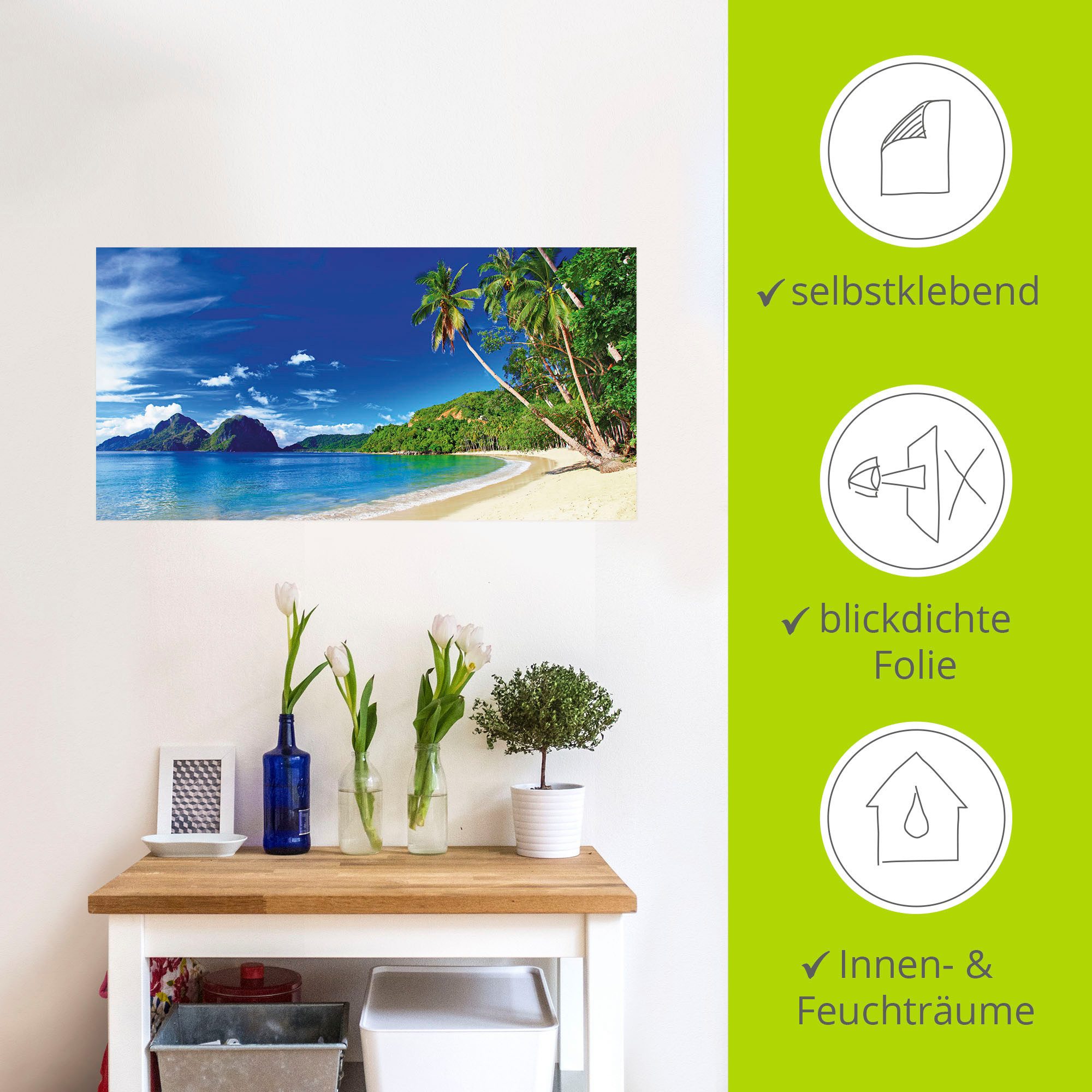 Artland Artprint Paradijs als artprint op linnen, poster, muursticker in verschillende maten