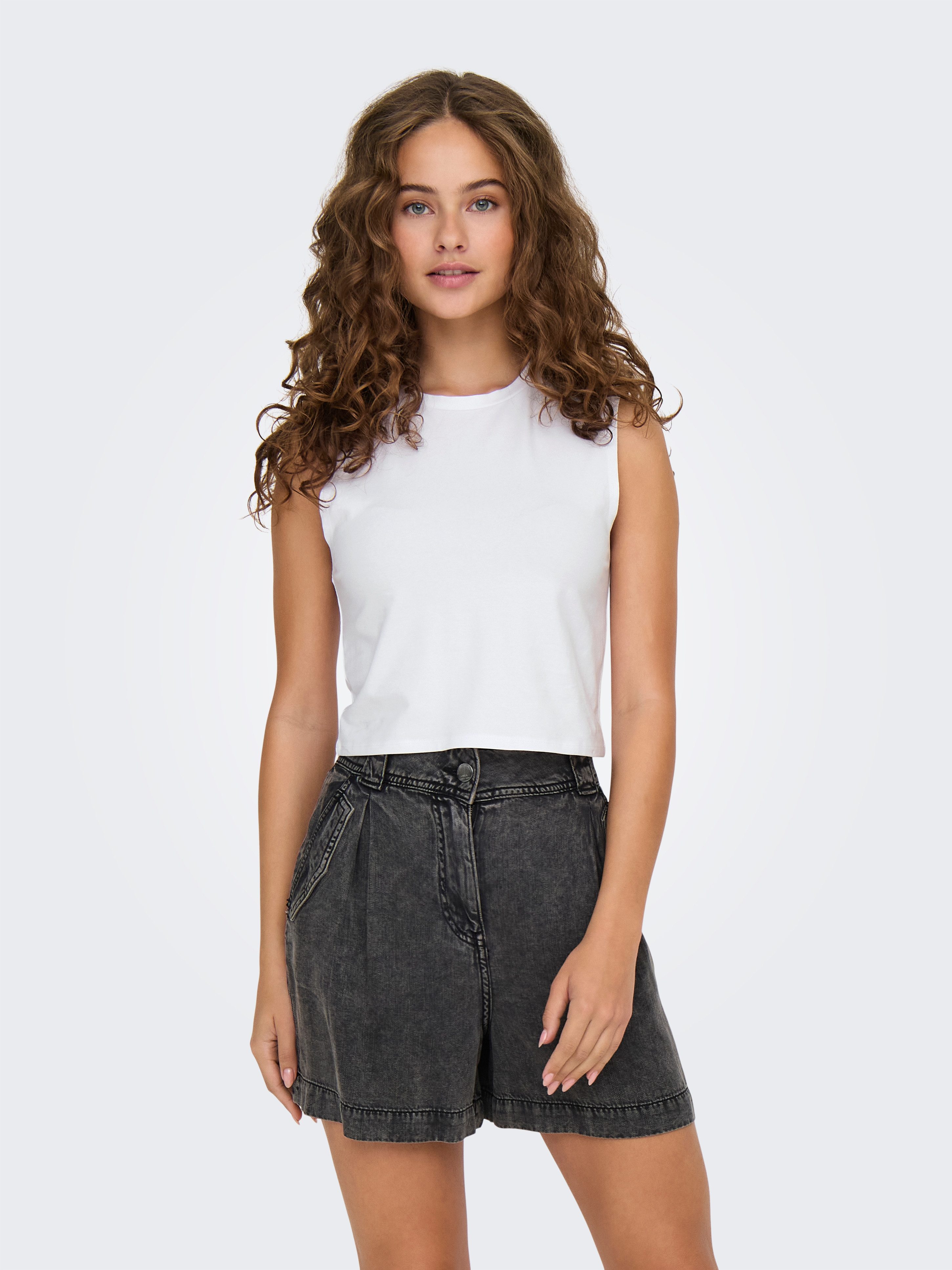 Only Crop-top ONLCHOICE S/L 2-PACK TOP BOX JRS (set, 2-delig)
