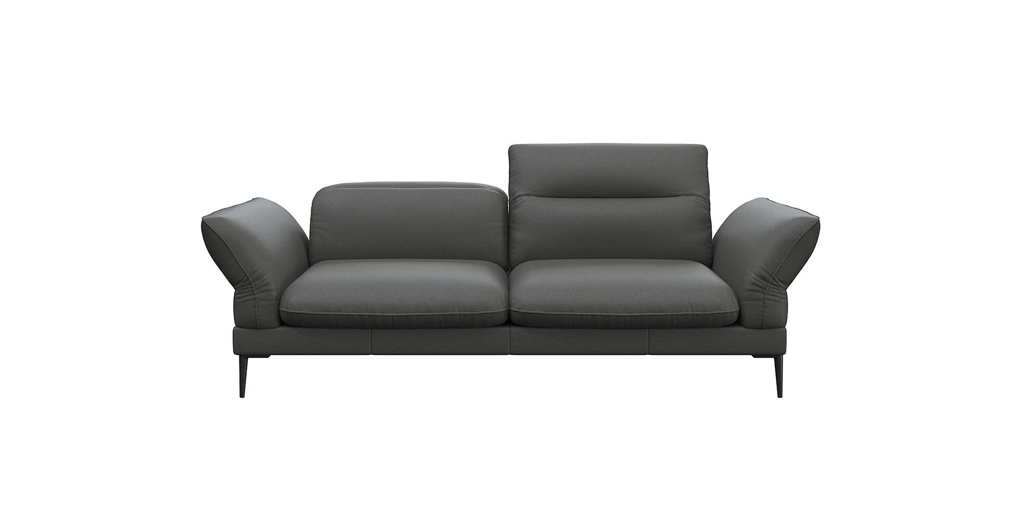 FLEXLUX 2,5-zits Salino, functie-sofa, relaxsofa Bank met arm- en hoofdeinde verstellingen, koudschuim & staalgolven