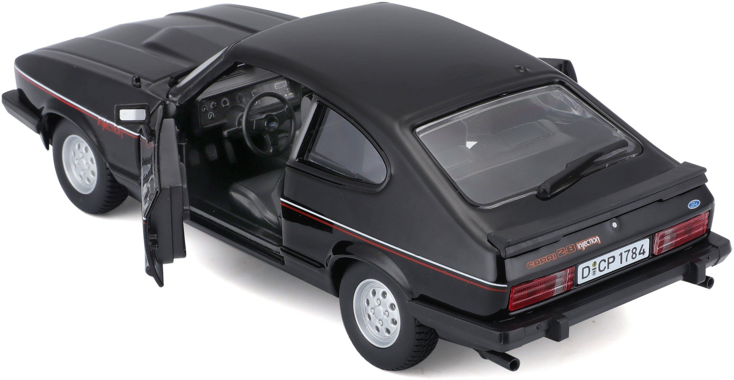Bburago Auto op schaal Ford Capri, zwart