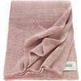 schoener wohnen-kollektion deken mêlee gebreide deken met gemêleerd effect roze