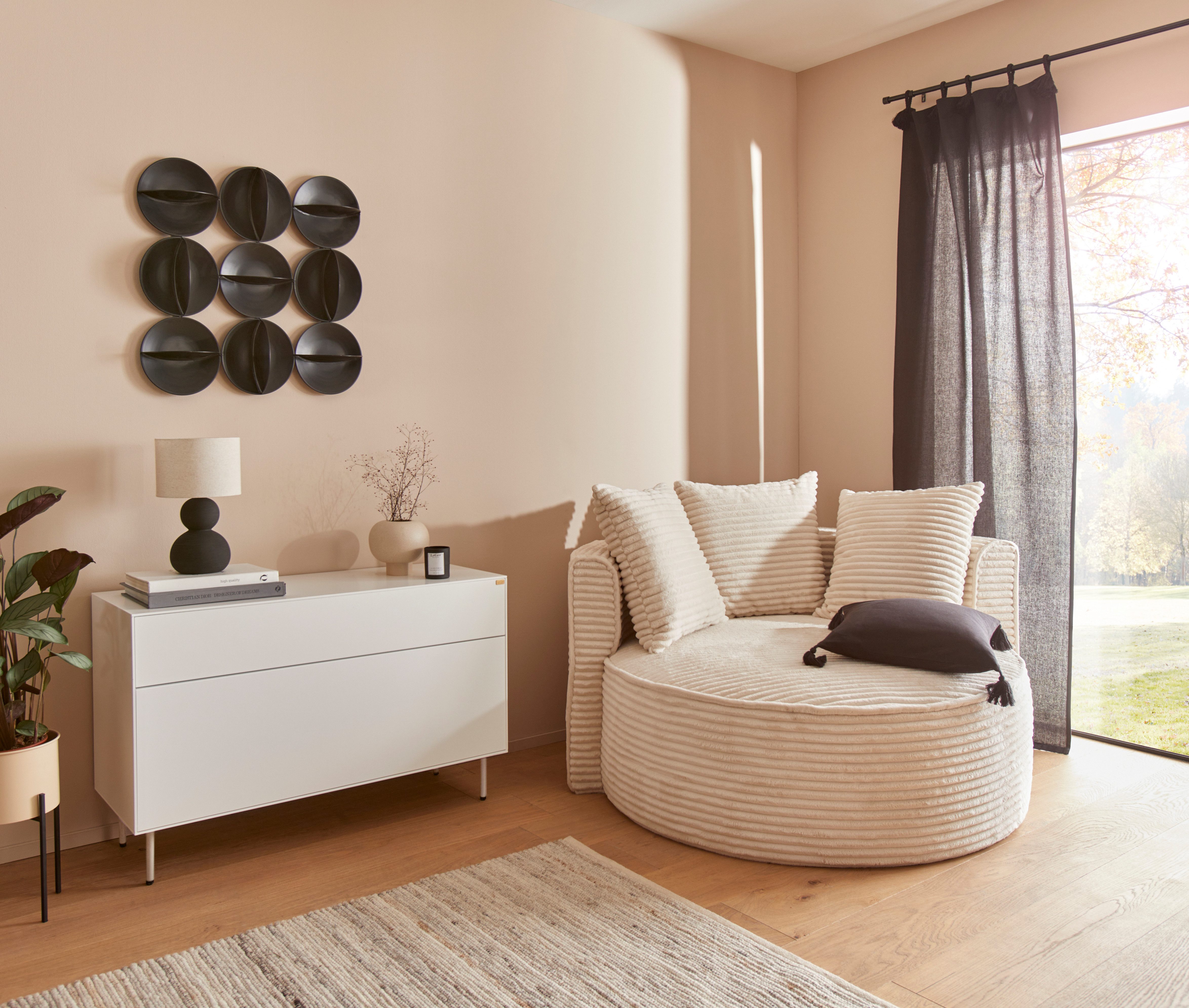 LeGer Home by Lena Gercke XXL-fauteuil Isalie, stoel in moderne kleuren, leesstoel, loveseat, grote stoel