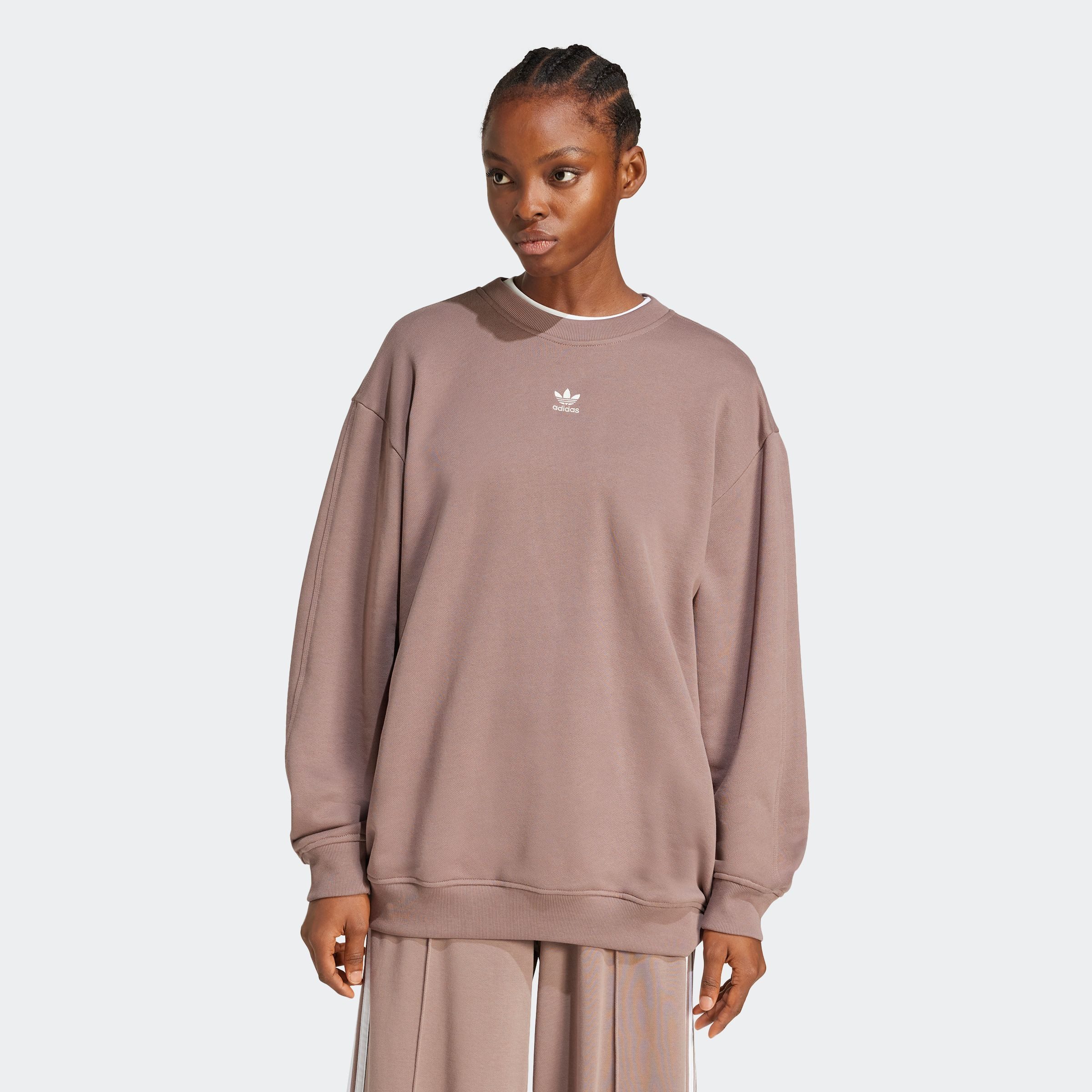 adidas Originals Sweatshirt ESS SWEATSHIRT dames sweaters maat S bruin