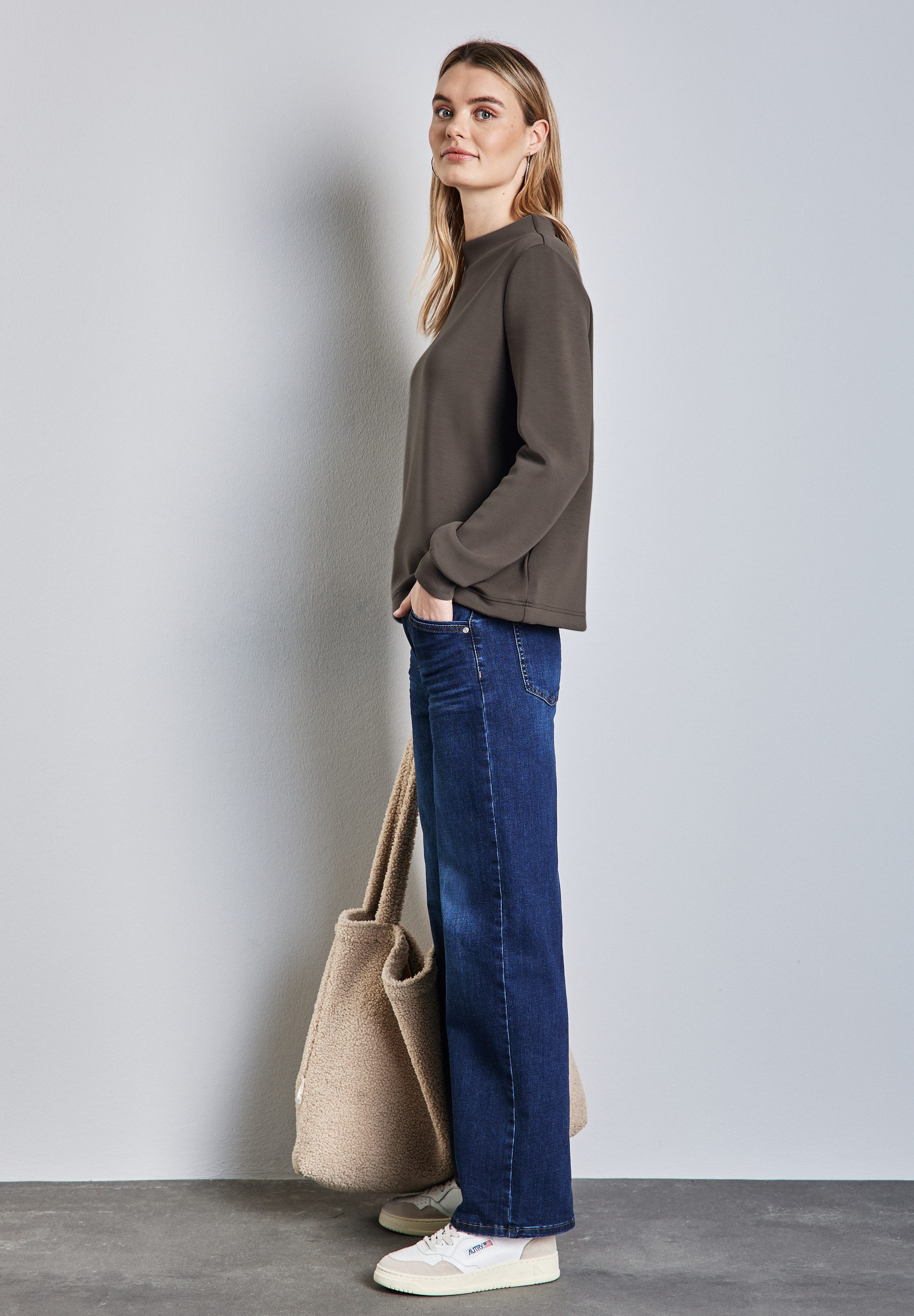 STREET ONE Sweatshirt met col