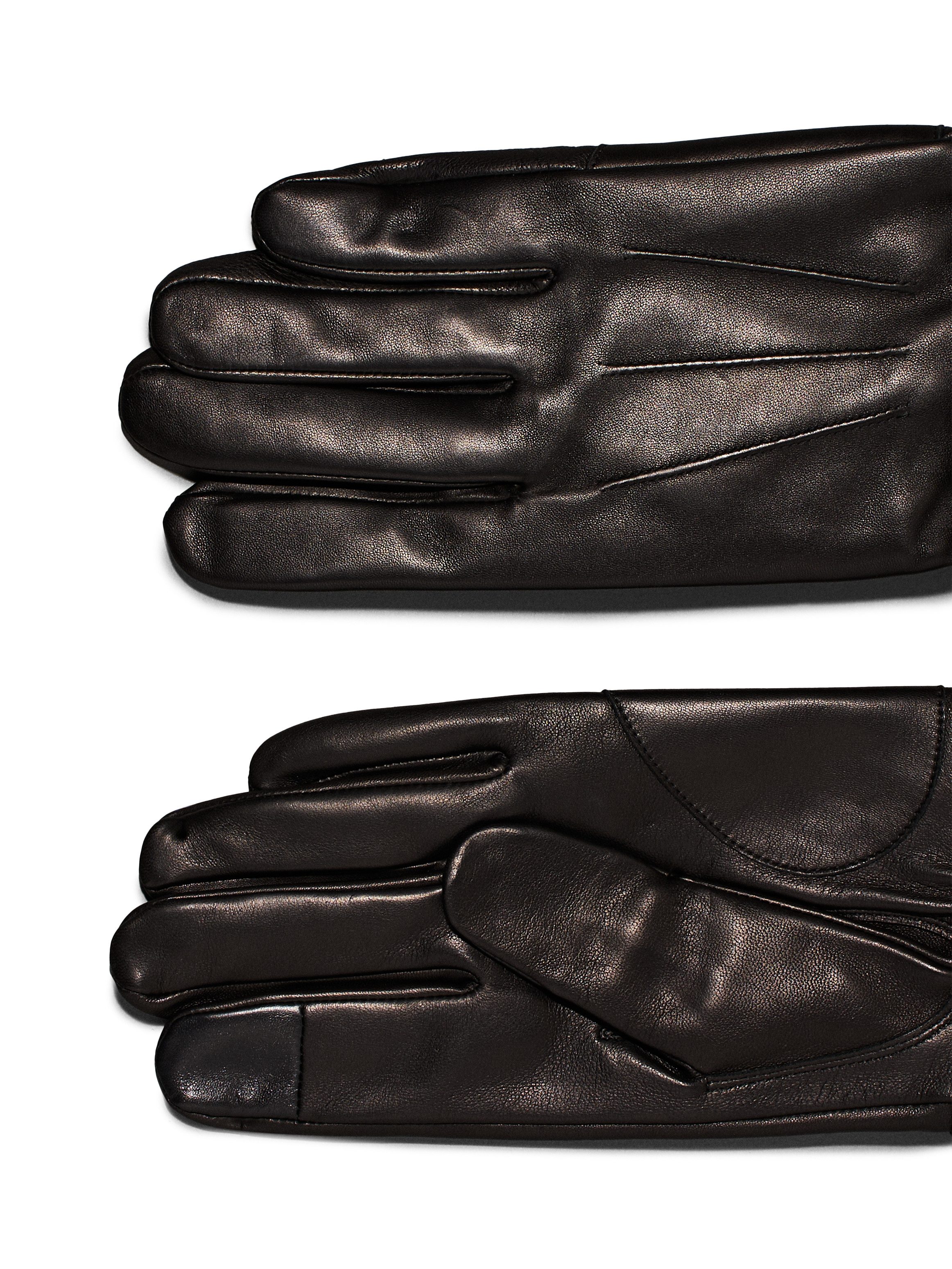 Calvin Klein Leren handschoenen LEATHER RIVET GLOVES met een logo-opschrift