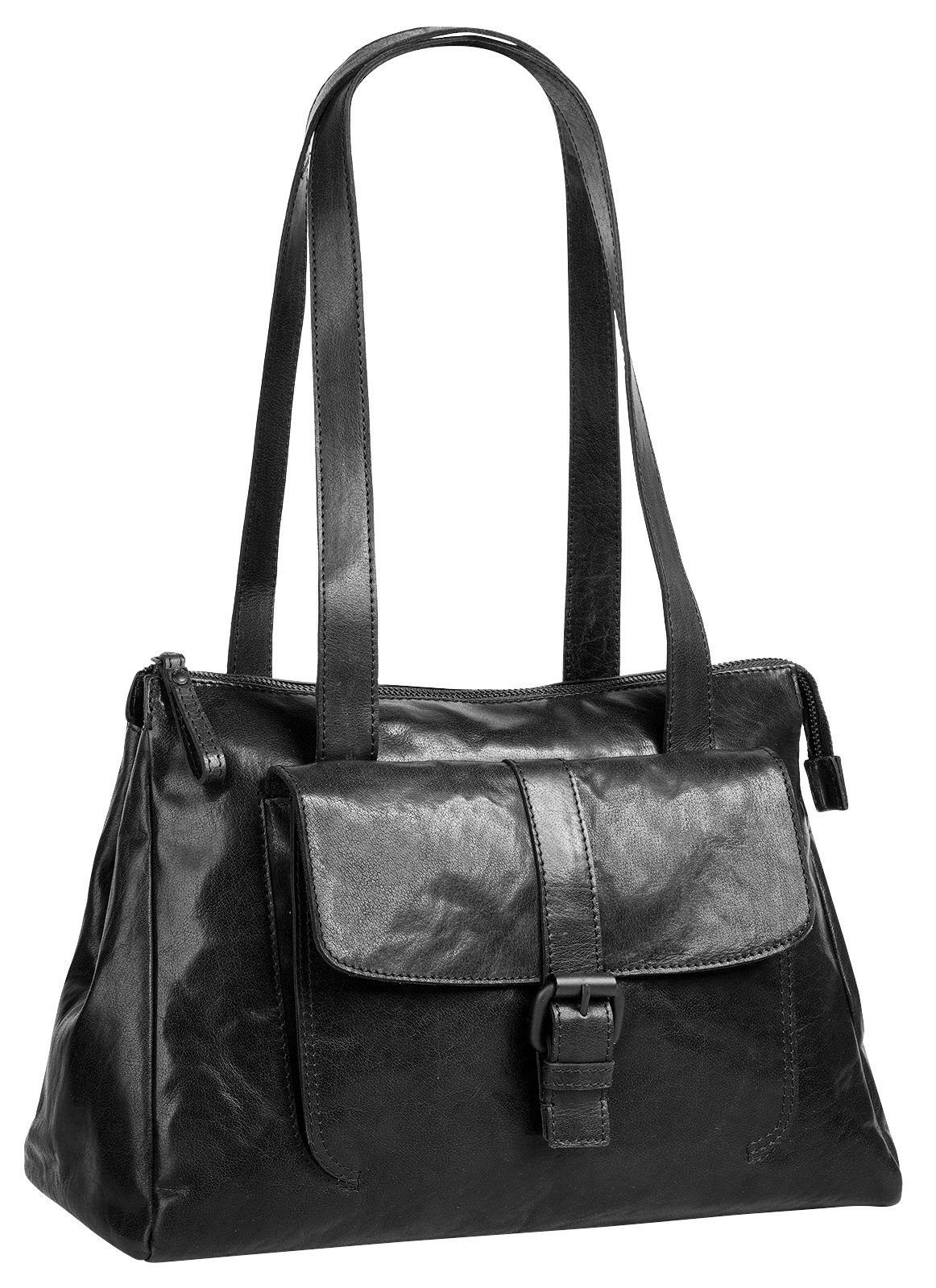 Spikes & Sparrow Tas echt leder