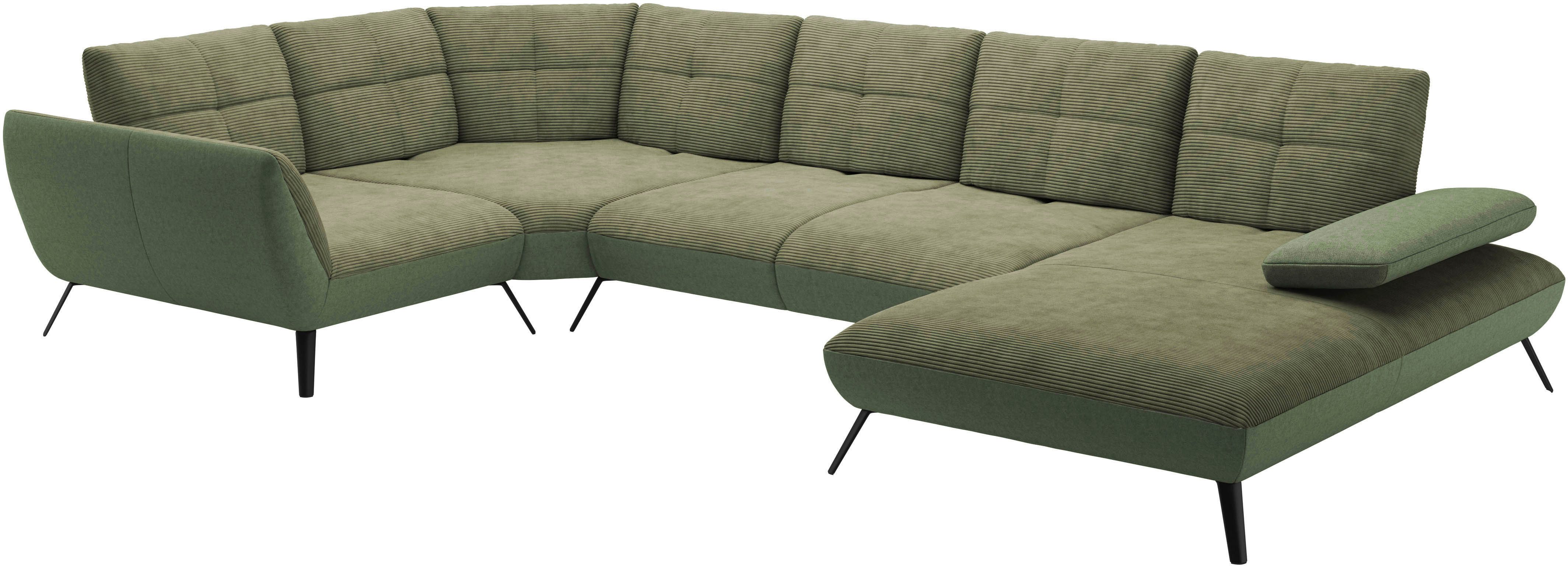 Places of Style Zithoek Mikado U-vorm incl. zitdiepteverstelling en armleuningverstelling