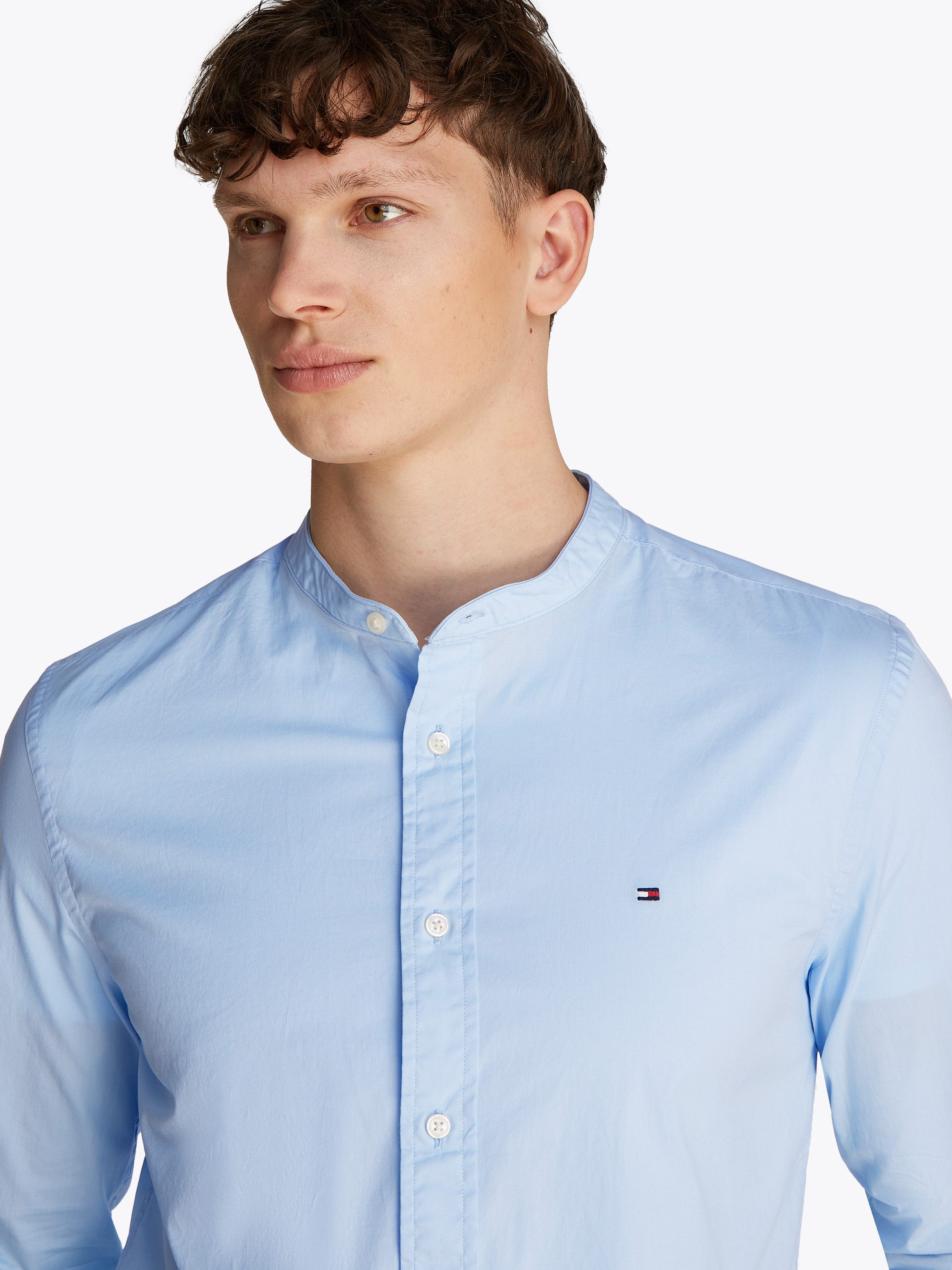 Tommy Hilfiger Overhemd met lange mouwen FLEX POPLIN SOLID MAO RF SHIRT
