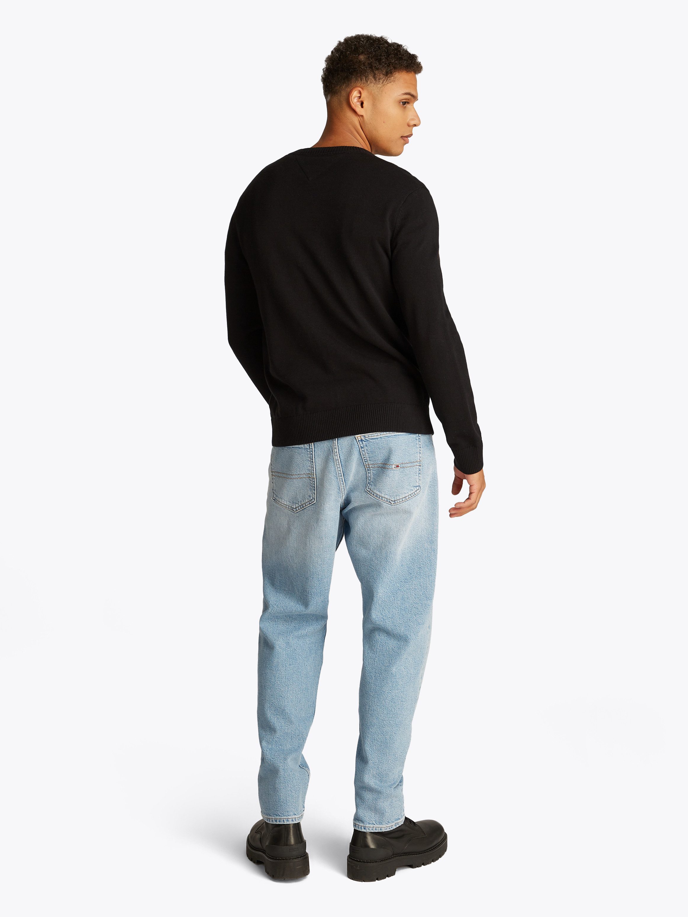 TOMMY JEANS Trui met ronde hals TJM SLIM ESSENTIAL LIGHT SWEATER