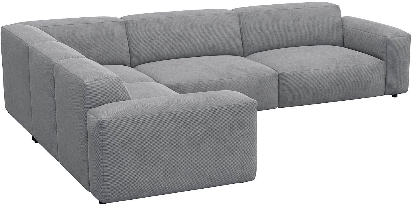 FLEXLUX Hoekbank Lucera, super comfortabel door hoogwaardige zitconstructie met koudschuim
