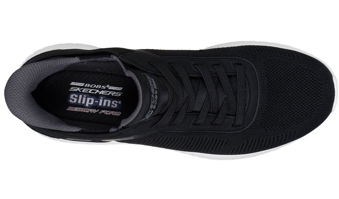 Skechers Slip-on sneakers BOBS SQUAD CHAOS-SOLID STEP instappers slippers sneaker om in te stappen