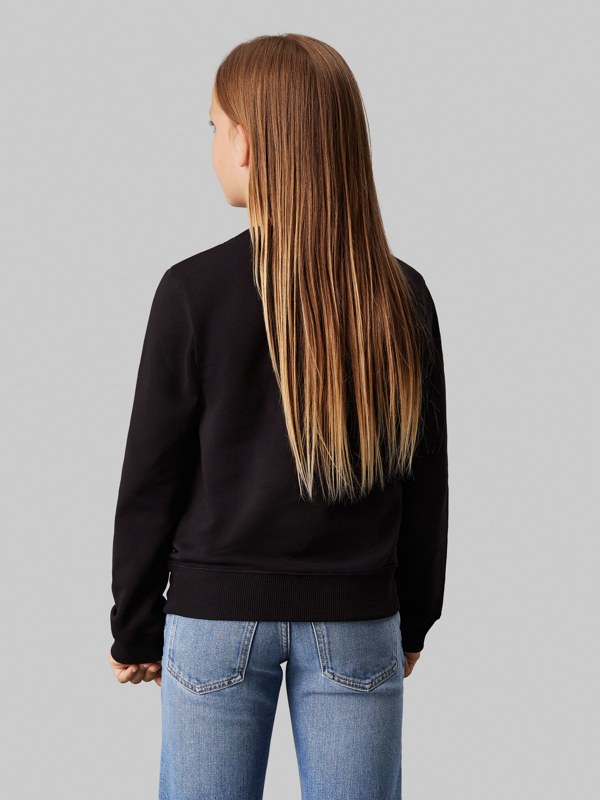 Calvin Klein Sweatshirt CK MONOGRAM TERRY CN voor kinderen tot 16 jaar en met logoprint
