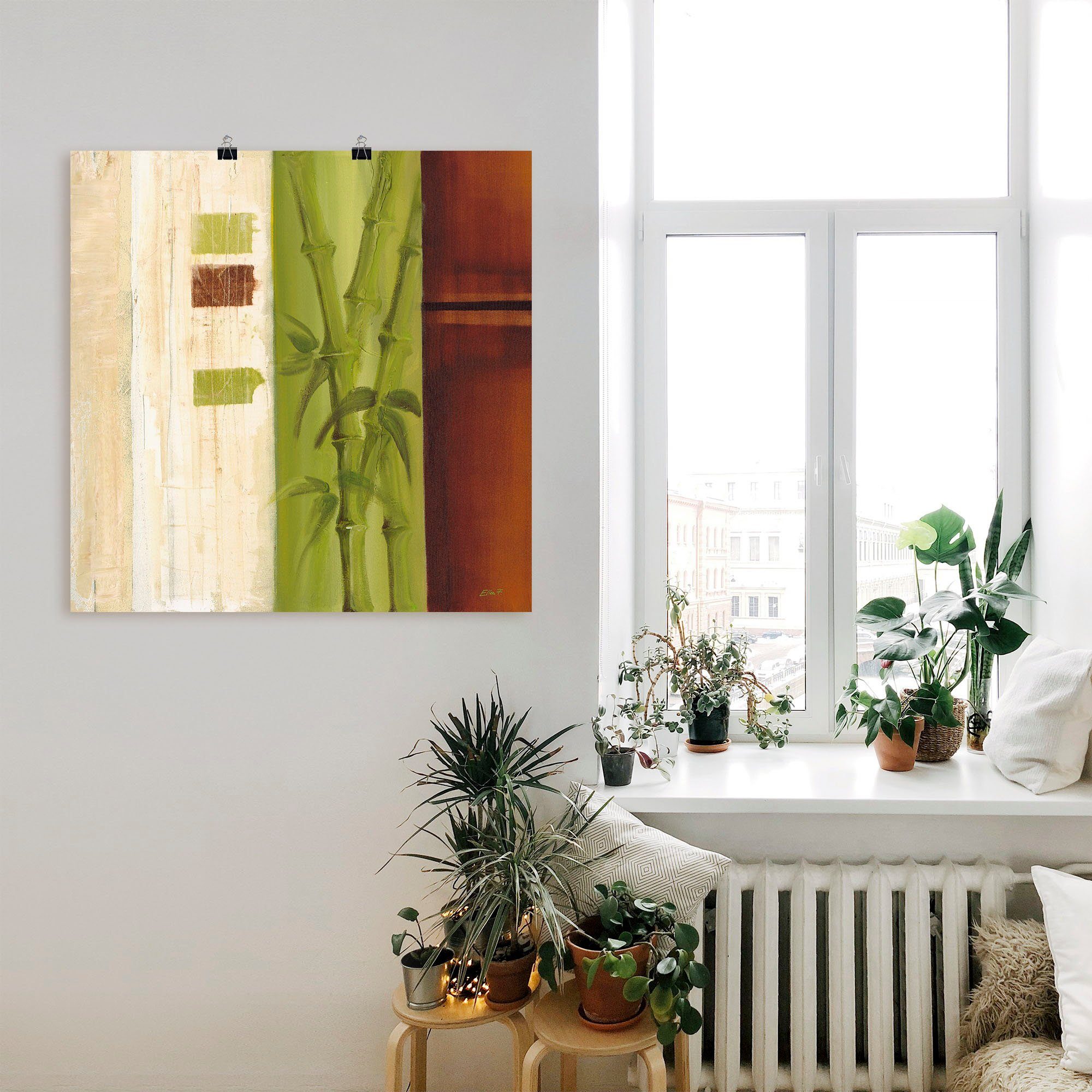 Artland Artprint Bamboe I als artprint van aluminium, artprint op linnen, muursticker of poster in verschillende maten