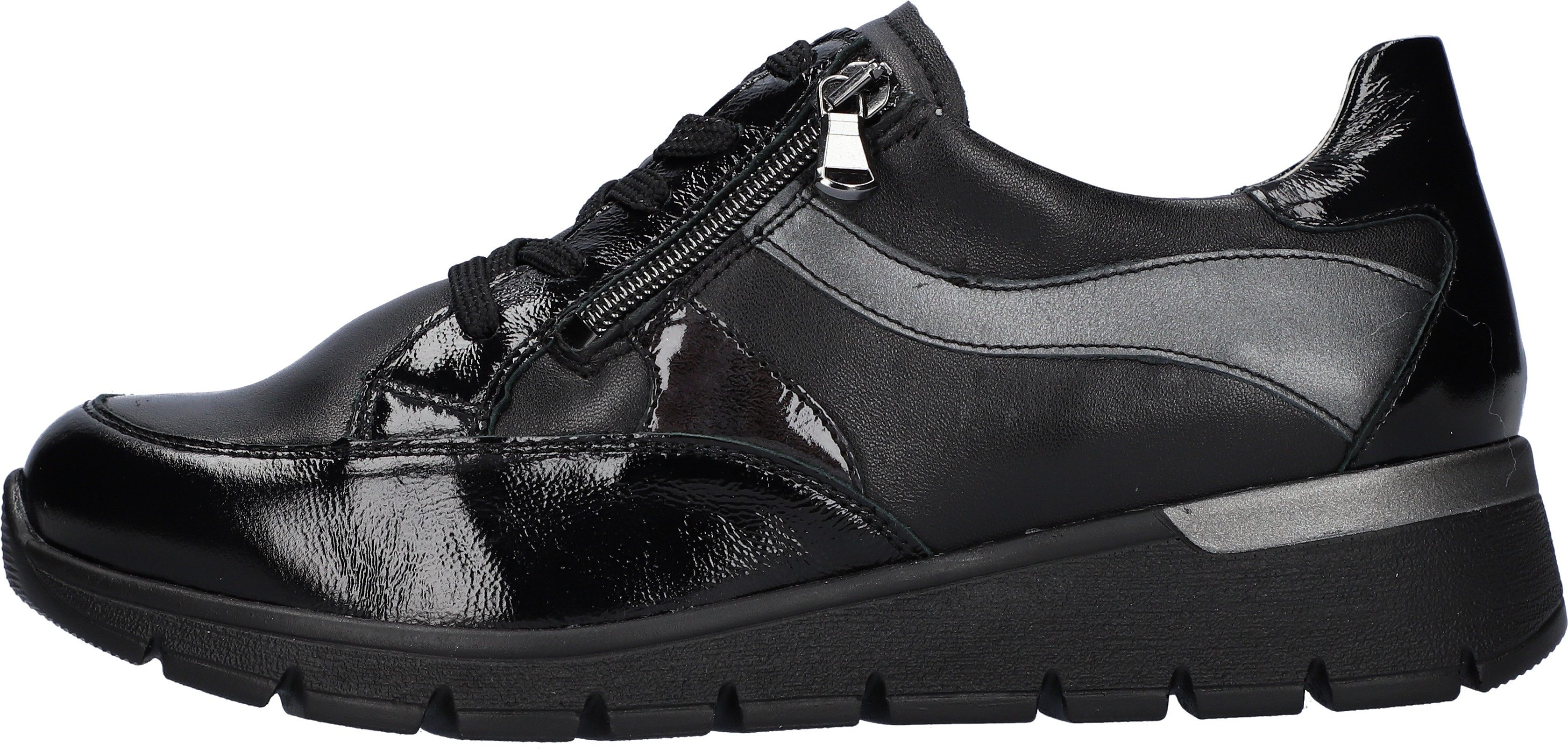 Waldläufer Sneakers K-RAMONA , vrijetijdsschoen, lage schoen, veterschoen in comfortbreedte k (=extra breed)