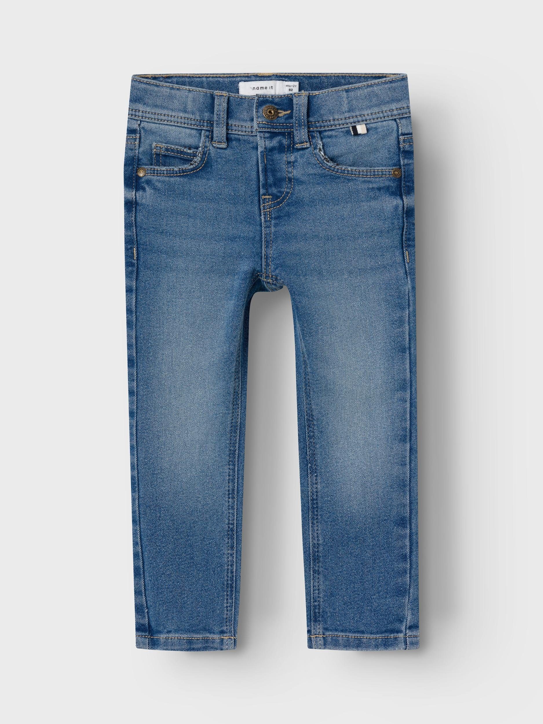 Name it MINI slim fit jeans NMMSILAS medium blue denim Blauw Jongens Katoen 110