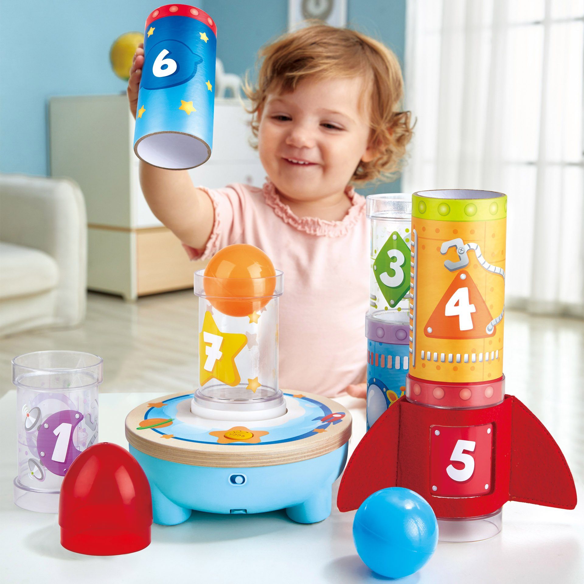 Hape Stapelspeelgoed Raketlanceerstation