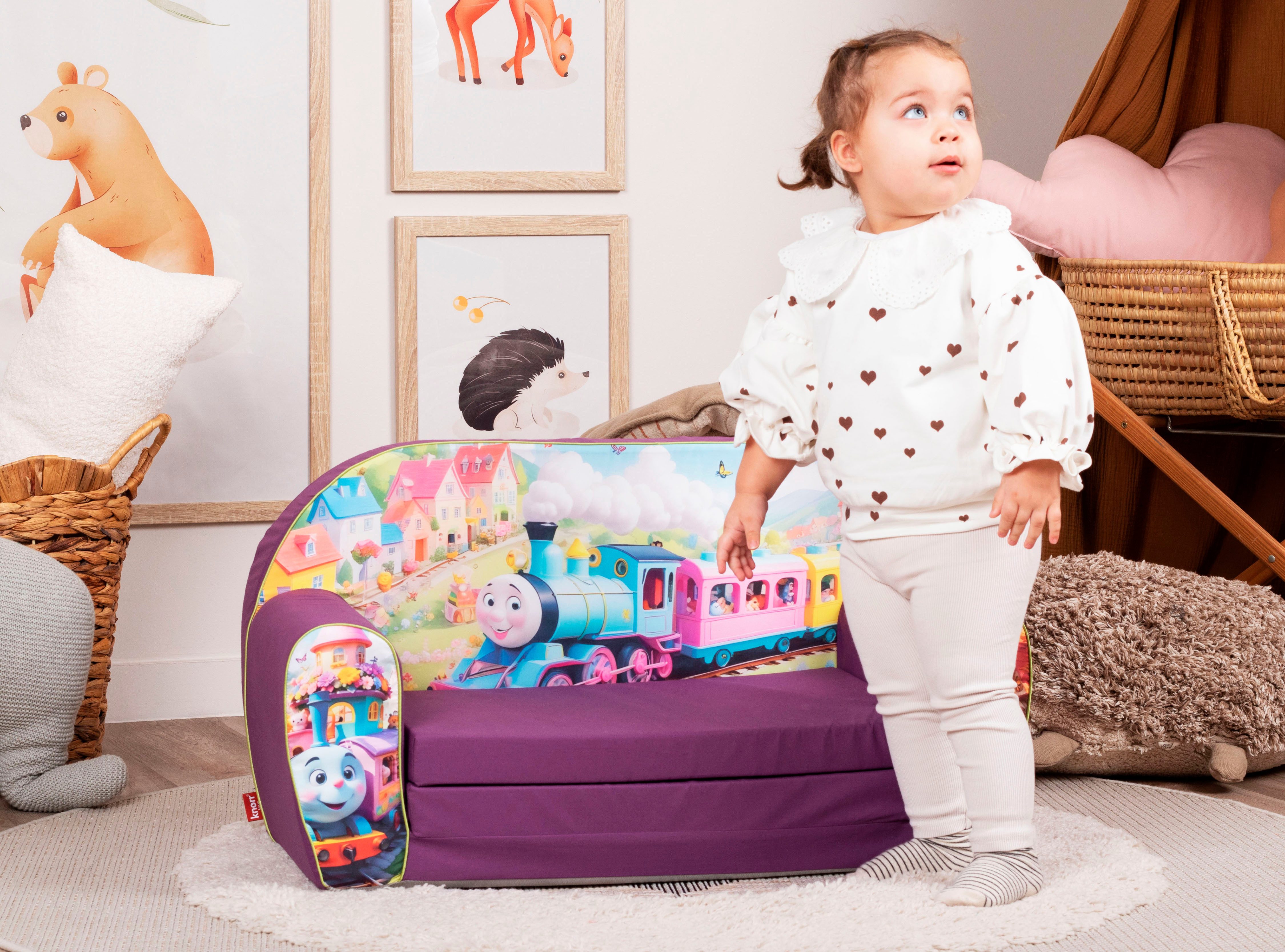 Knorrtoys® Bank Happy train voor kinderen, made in europe