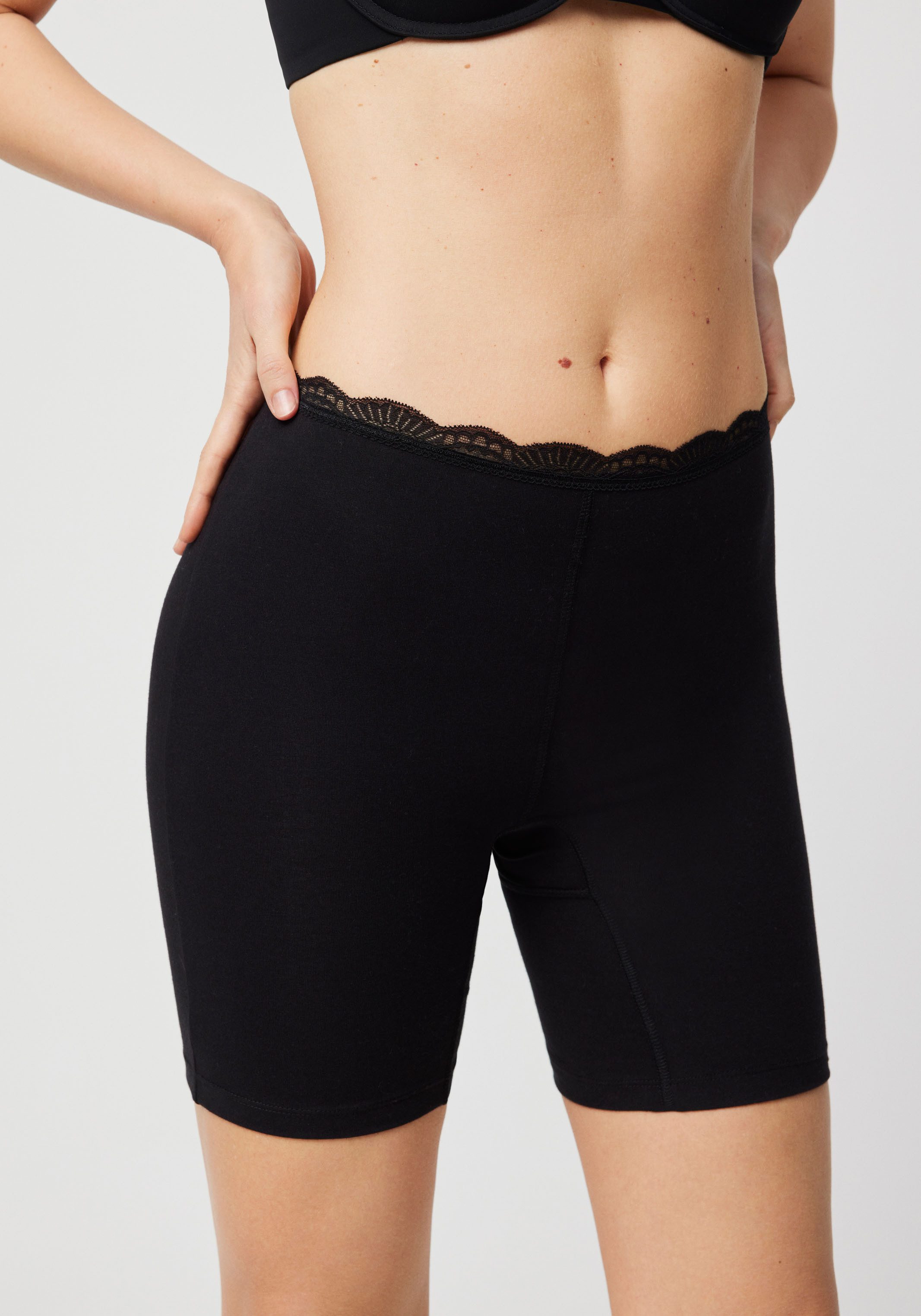 YSABEL MORA Lange onderbroek BASIC COLLECTION COTTON WITH LACE aangename zachtheid en pasvorm tegen wrijving (Set van 3)