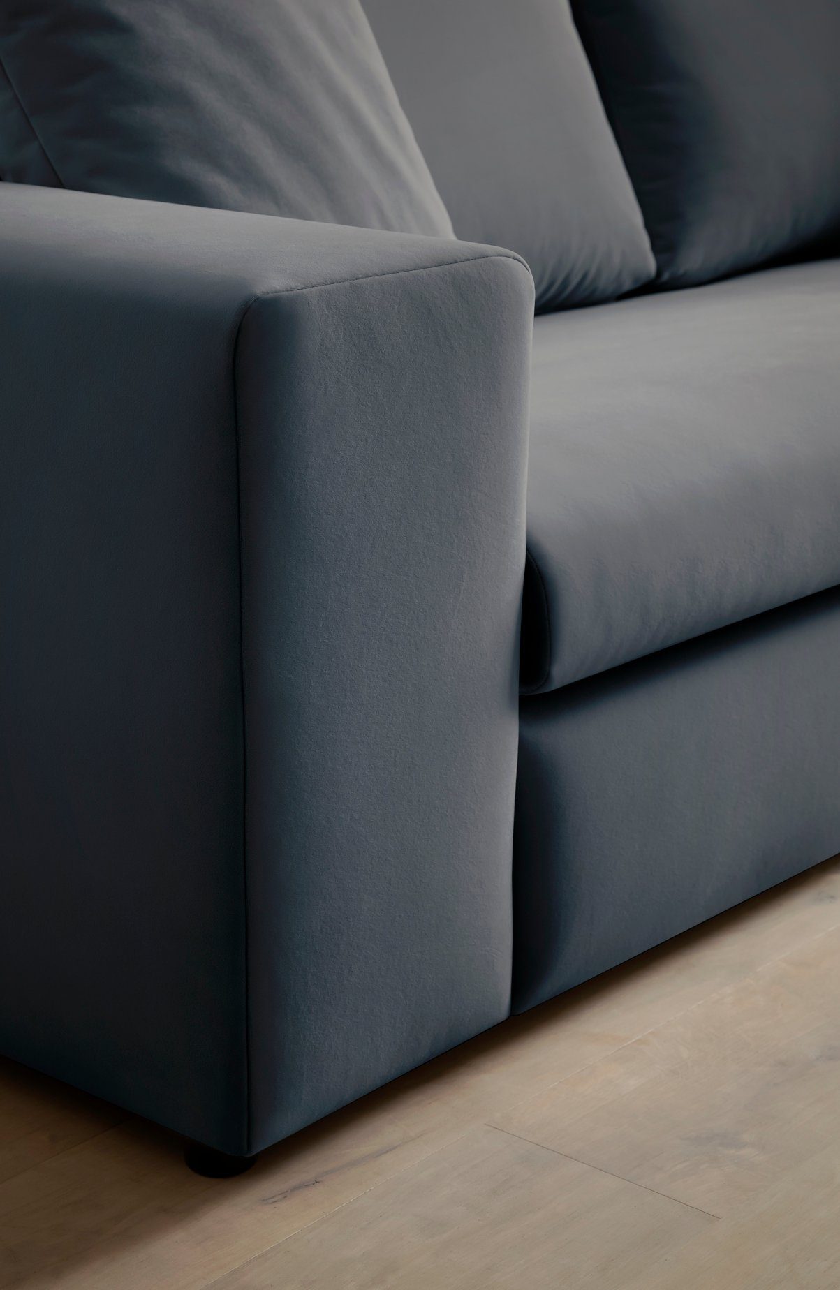 andas 4-zitsbank SLEETLAND XXL in fluweel of vintage lederlook